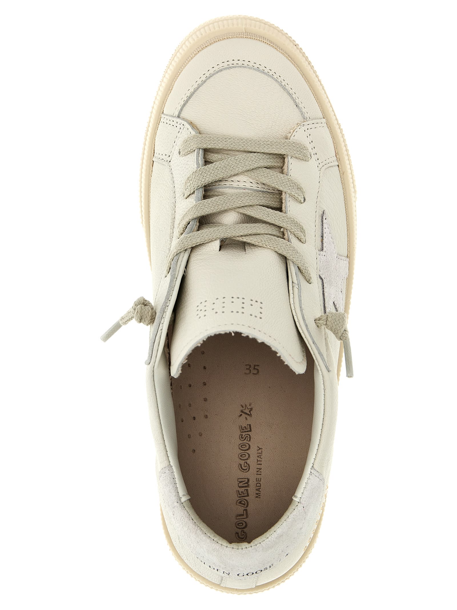 Shop Golden Goose May Sneakers In Optic White