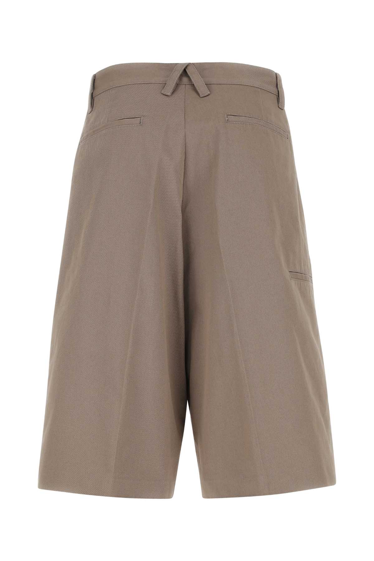Shop Ambush Dove Grey Cotton Bermuda Shorts In Orange