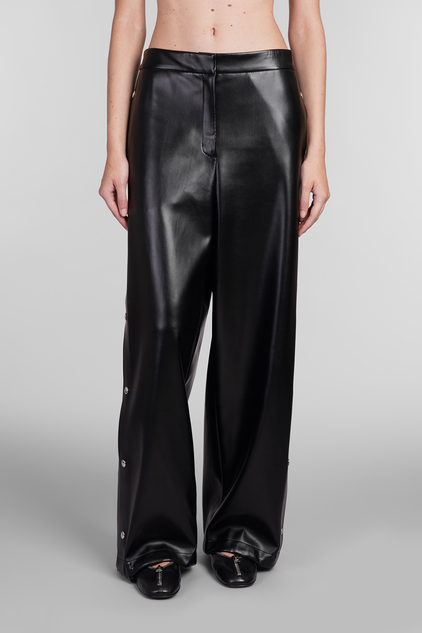 Shop Stella Mccartney Pants In Black Polyester