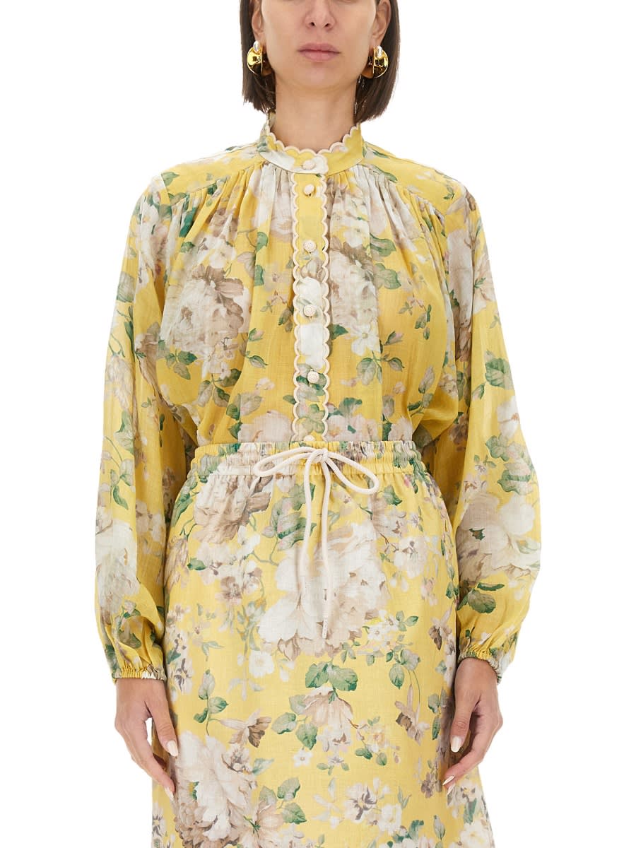 Blouse With Floral Pattern