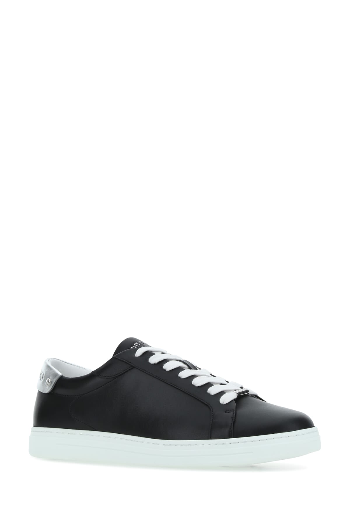 Shop Jimmy Choo Sneakers In Vblacksilver