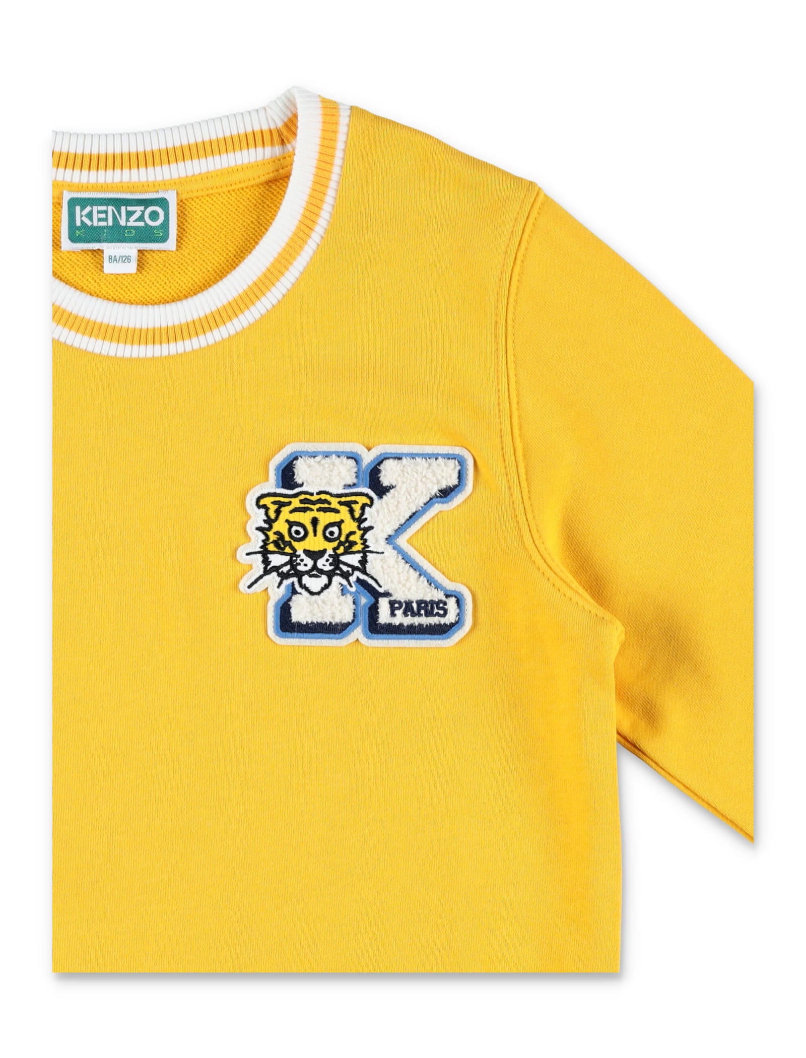 Shop Kenzo Campus Sweatshirt In Yellow