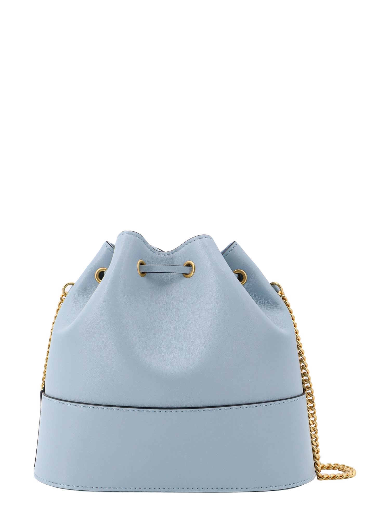 Shop Valentino Bucket Bag In Blue
