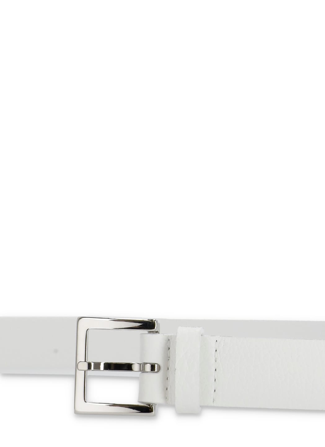 Shop Orciani Leather Belt In White
