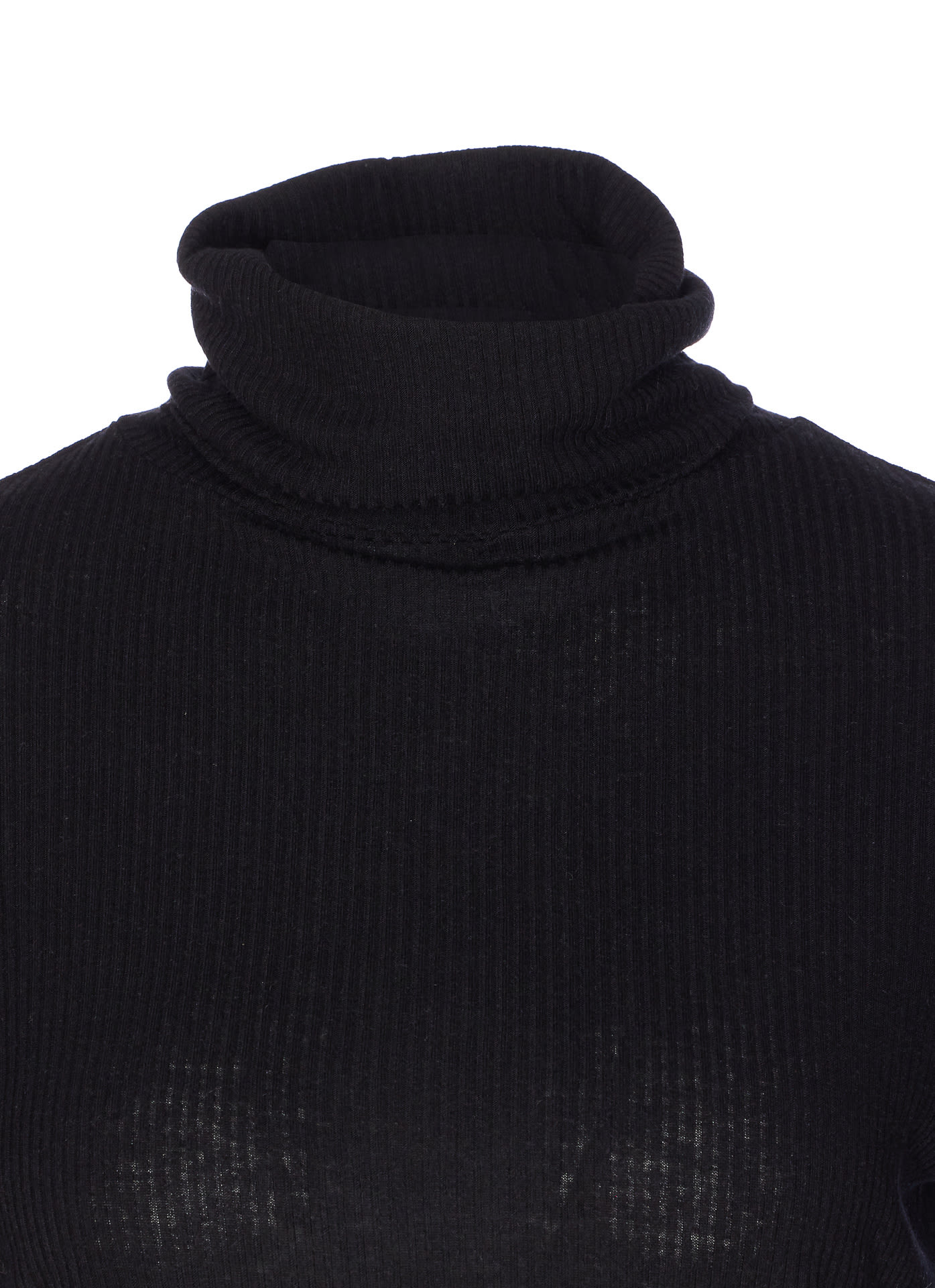 Loulou Studio Gallinara Long Sleeves Top In Black