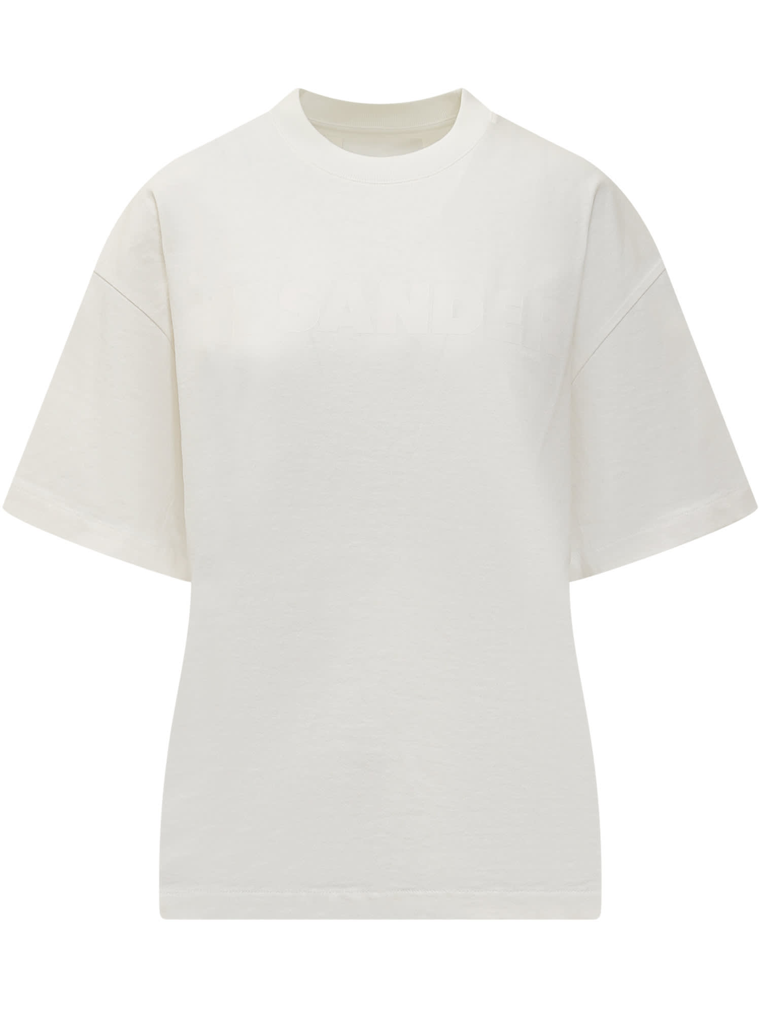 Shop Jil Sander T-shirt In Porcelain