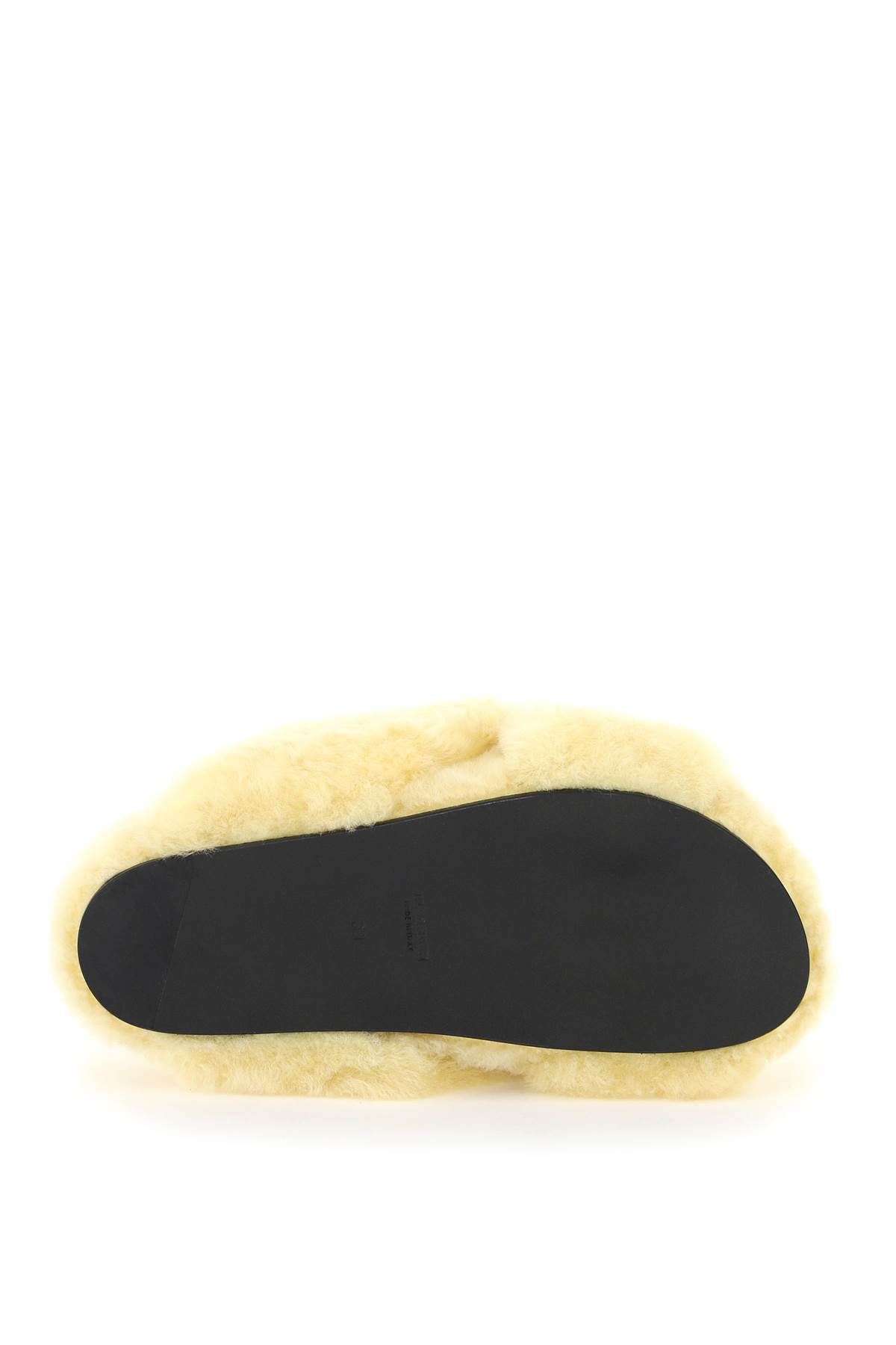 Jil Sander Off-white Oversized Wrapped Sandals In Butter (beige)