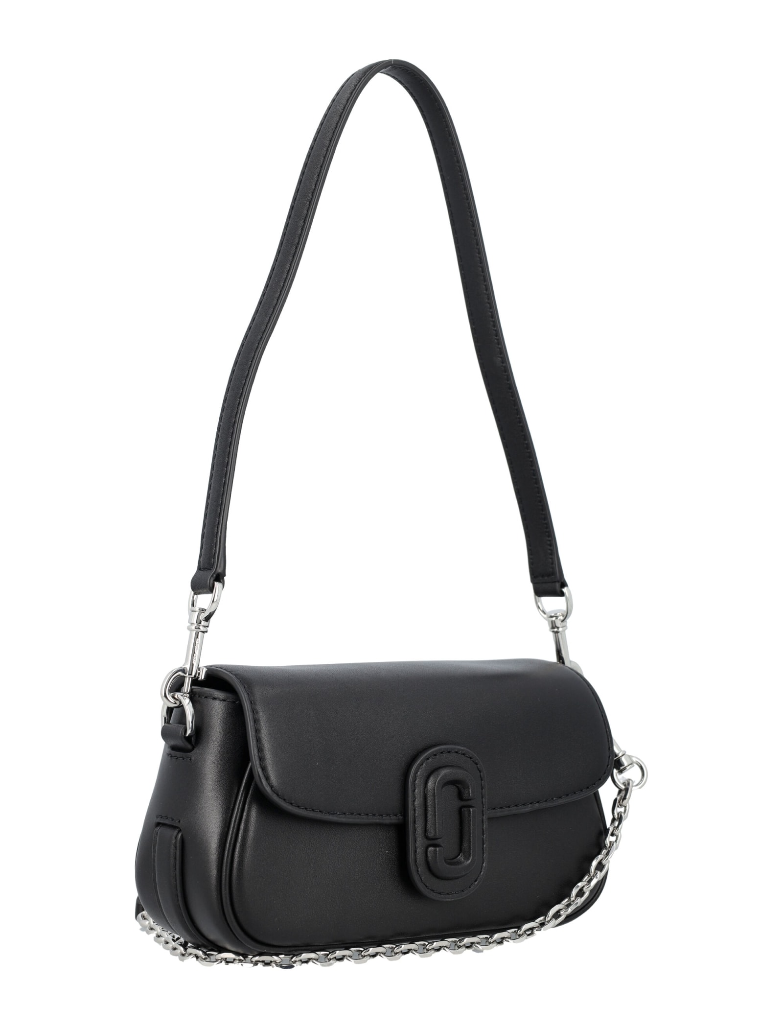 Shop Marc Jacobs The Clover Shoulder Bag In Black