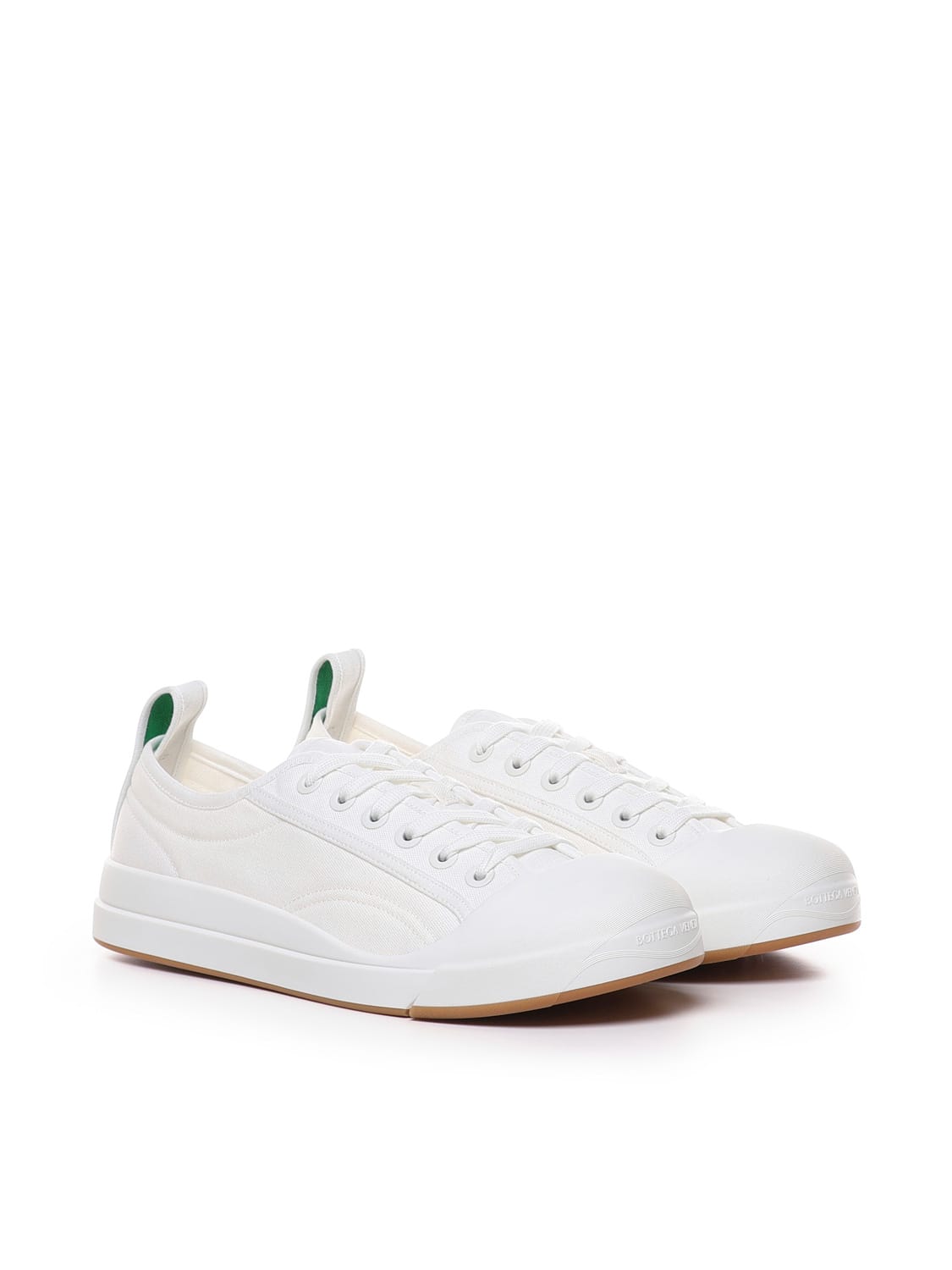 Shop Bottega Veneta Vulcan Sneakers In Optic White