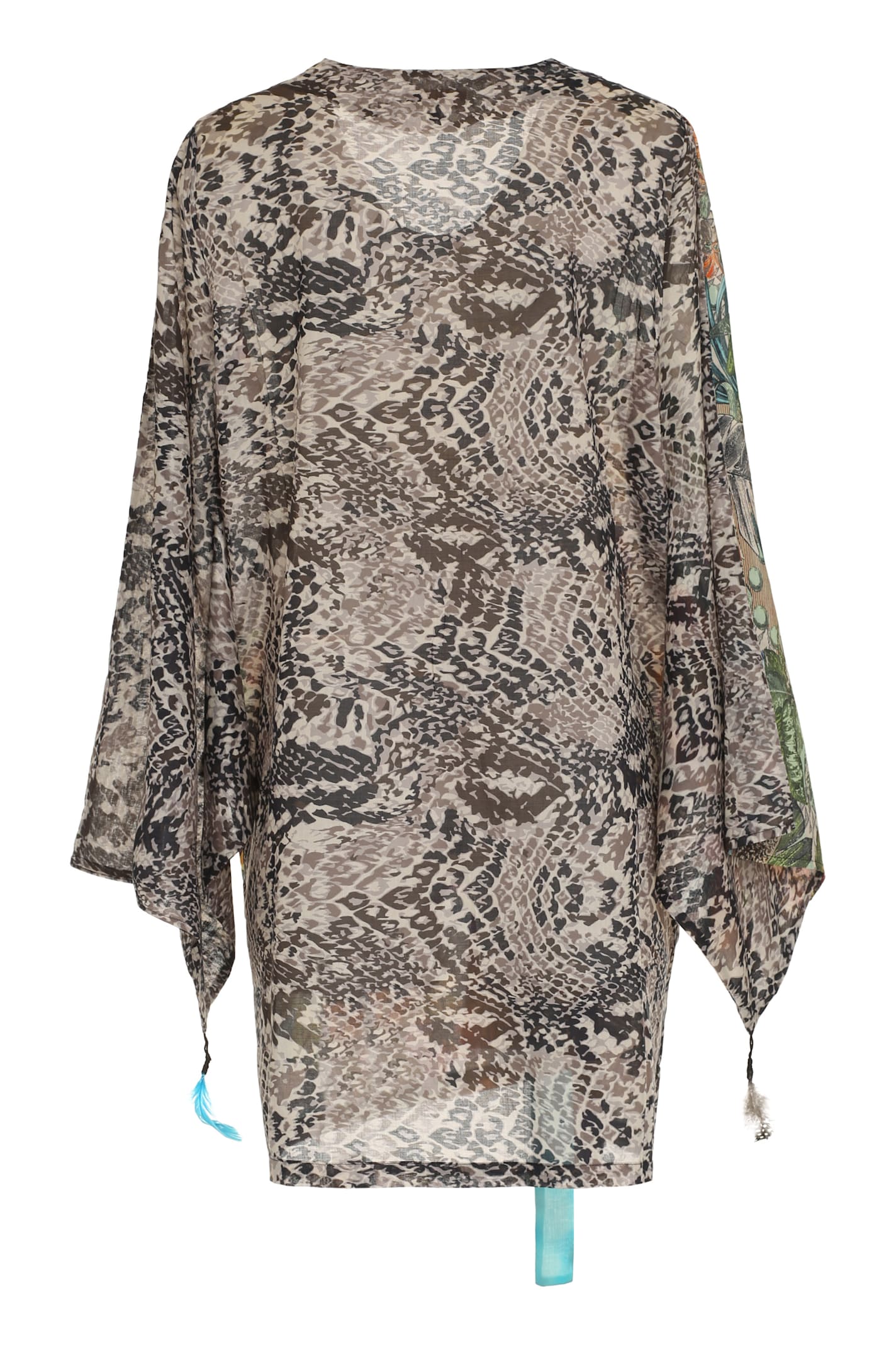 Shop Anjuna Charlotte Printed Cotton Kimono-top