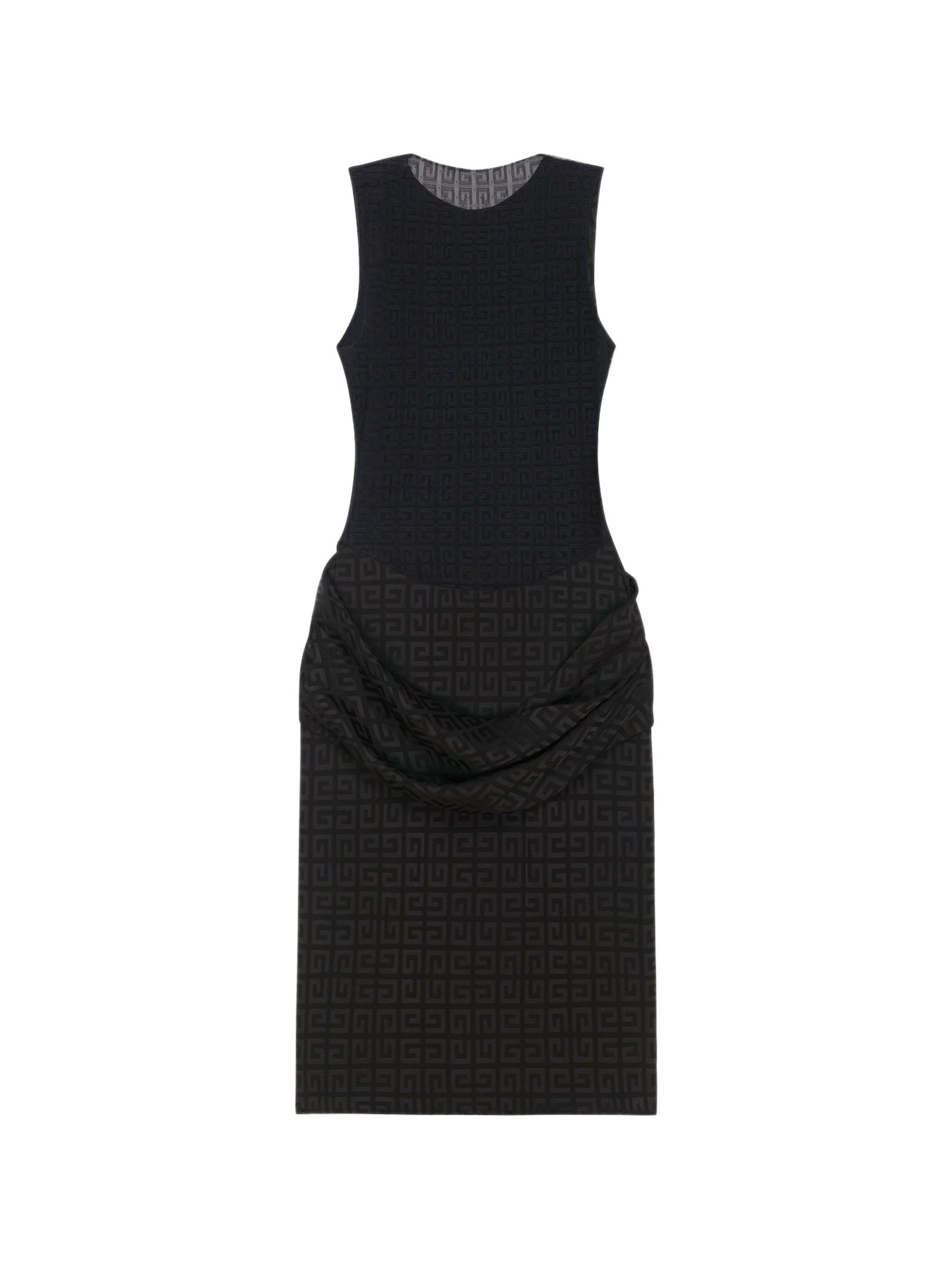 Shop Givenchy Dress In 4g Jacquard In Black