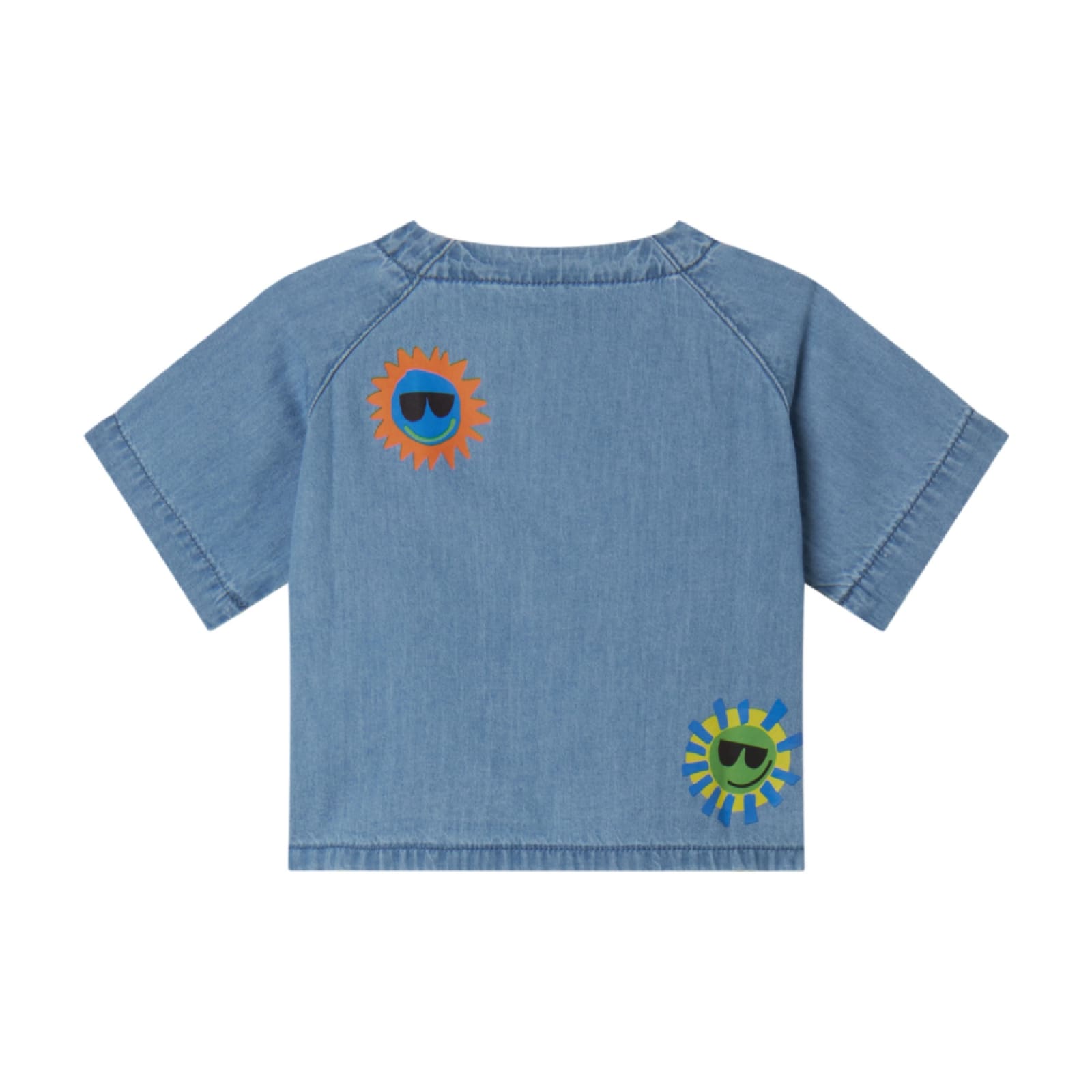 Shop Stella Mccartney Camicia Con Stampa In Light Blue