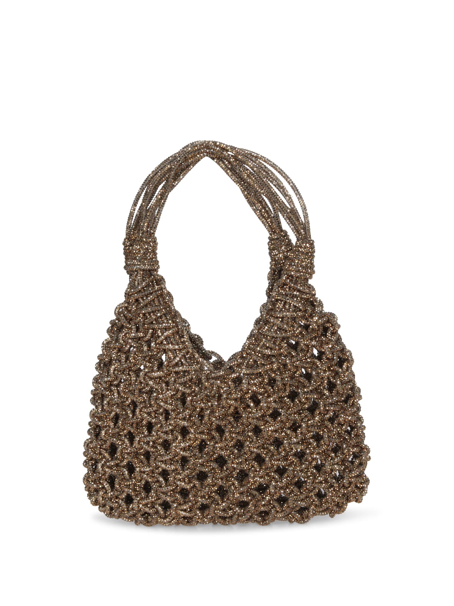 Shop Hibourama Vannifique Golden Shadow Gold Bag In Metallic