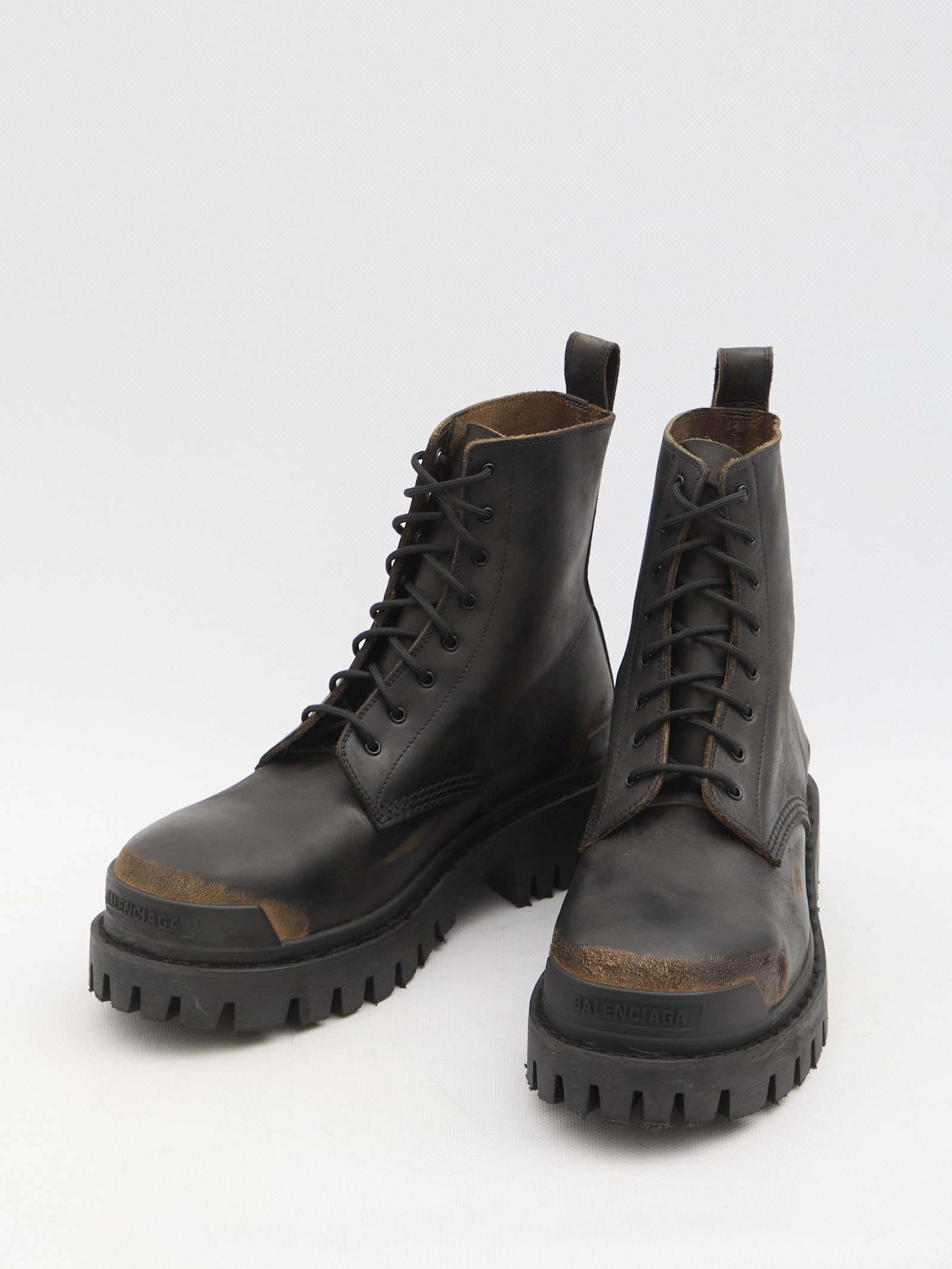 Shop Balenciaga Strike Boots In Black