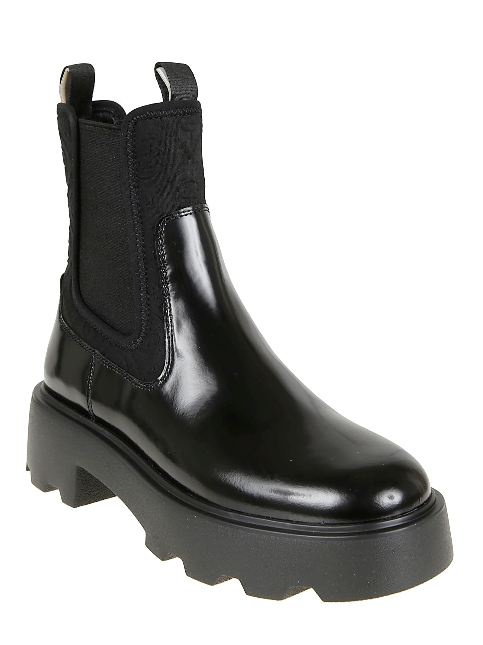 Tory Burch T Monogram Lug Chelsea Boot 65mm In Black