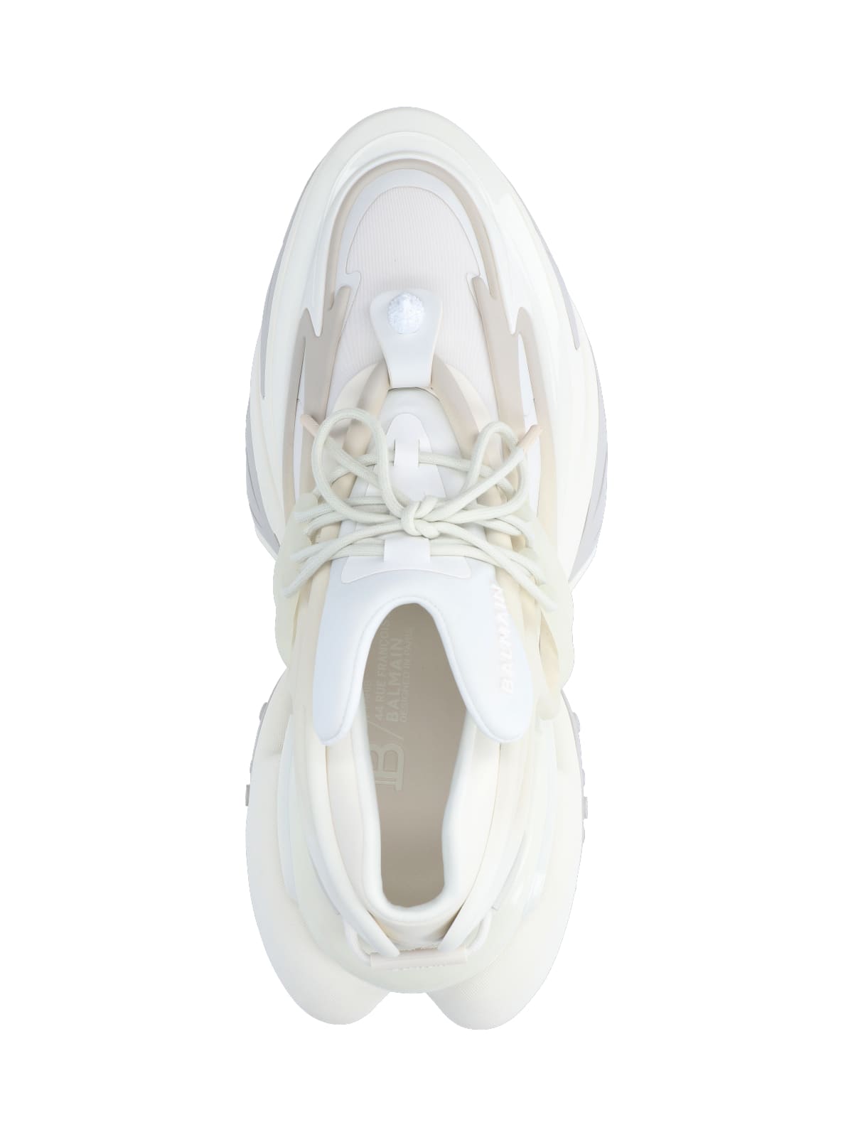 Shop Balmain Unicorn Sneakers In White