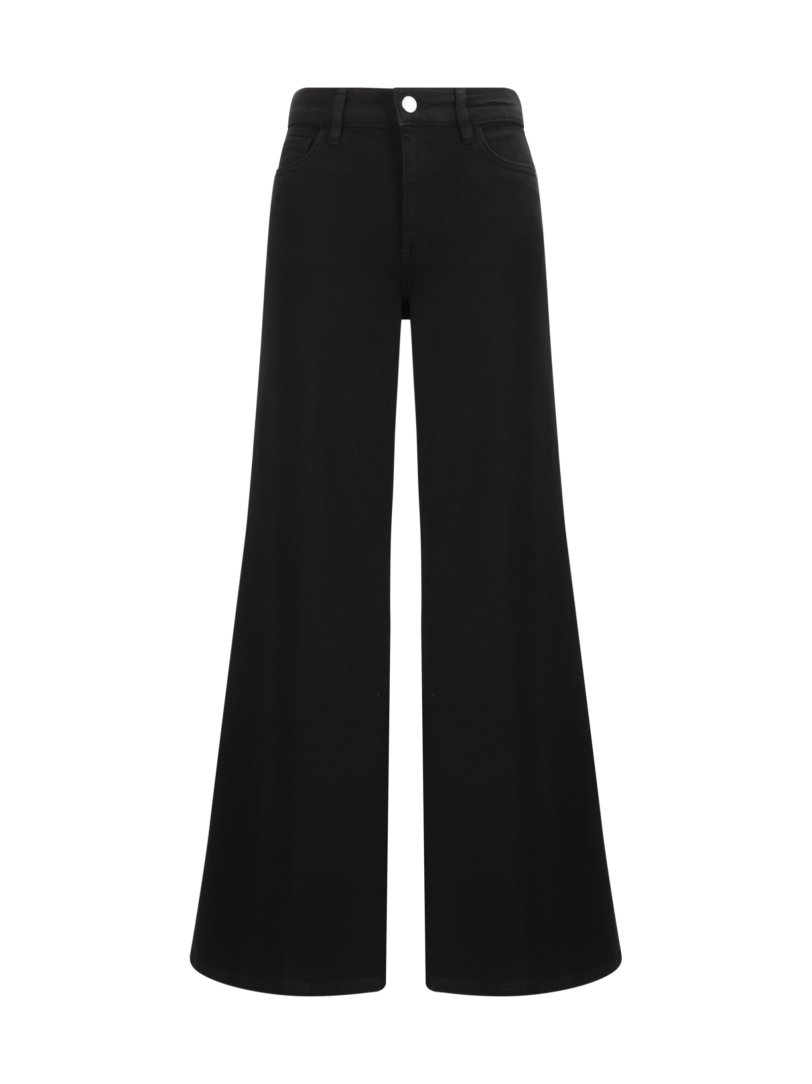 Shop Frame Le Palazzo Pants In Film Noir