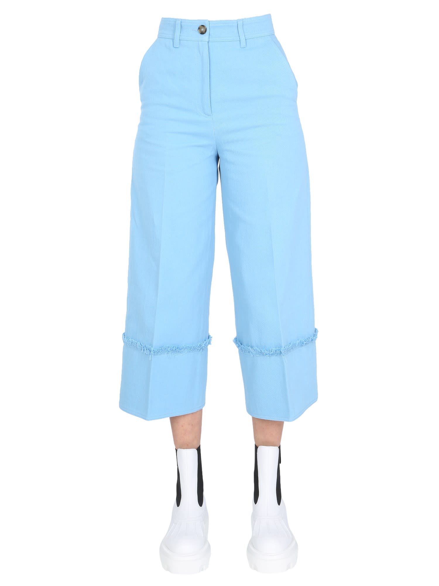 MSGM Cropped Fit Trousers