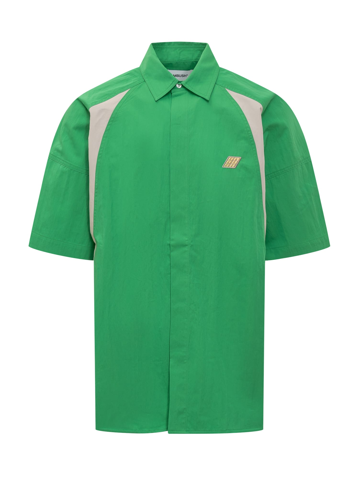 Shop Ambush Dolman Sleeve Shirt In Green Curr