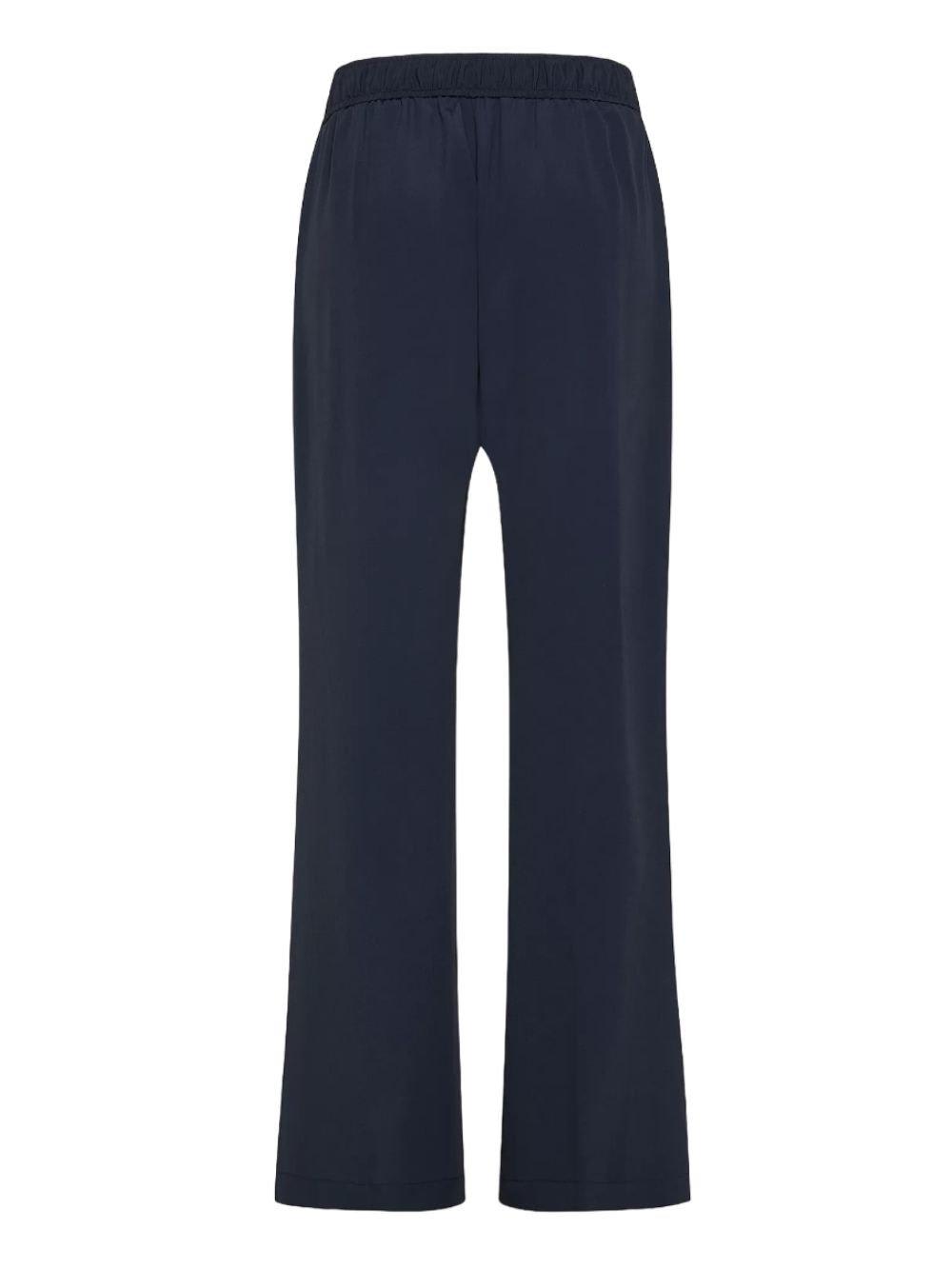 Shop Seventy Straight-leg Drawstring Trousers In Blue