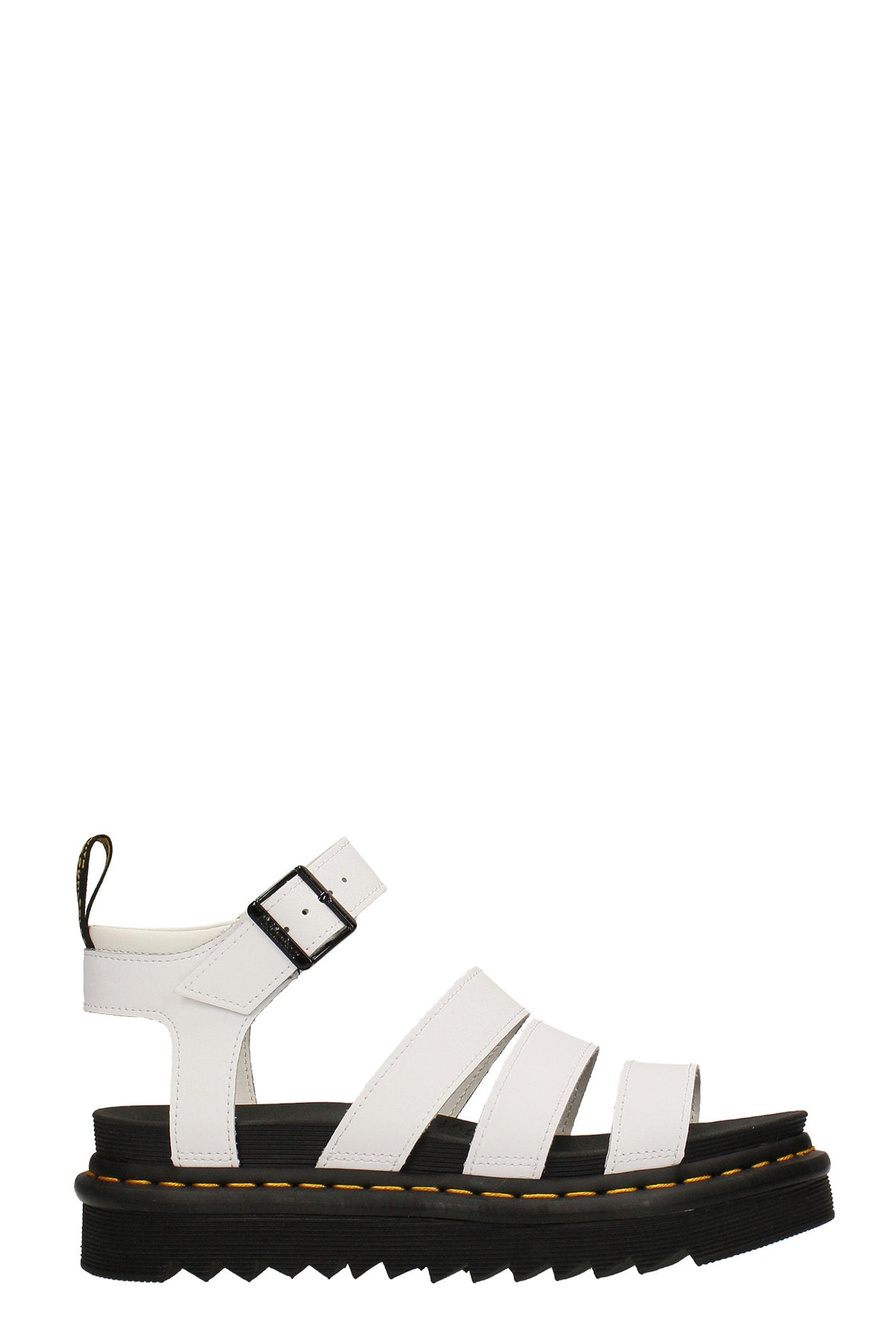 Dr. Martens Blaire Sandals In White Leather