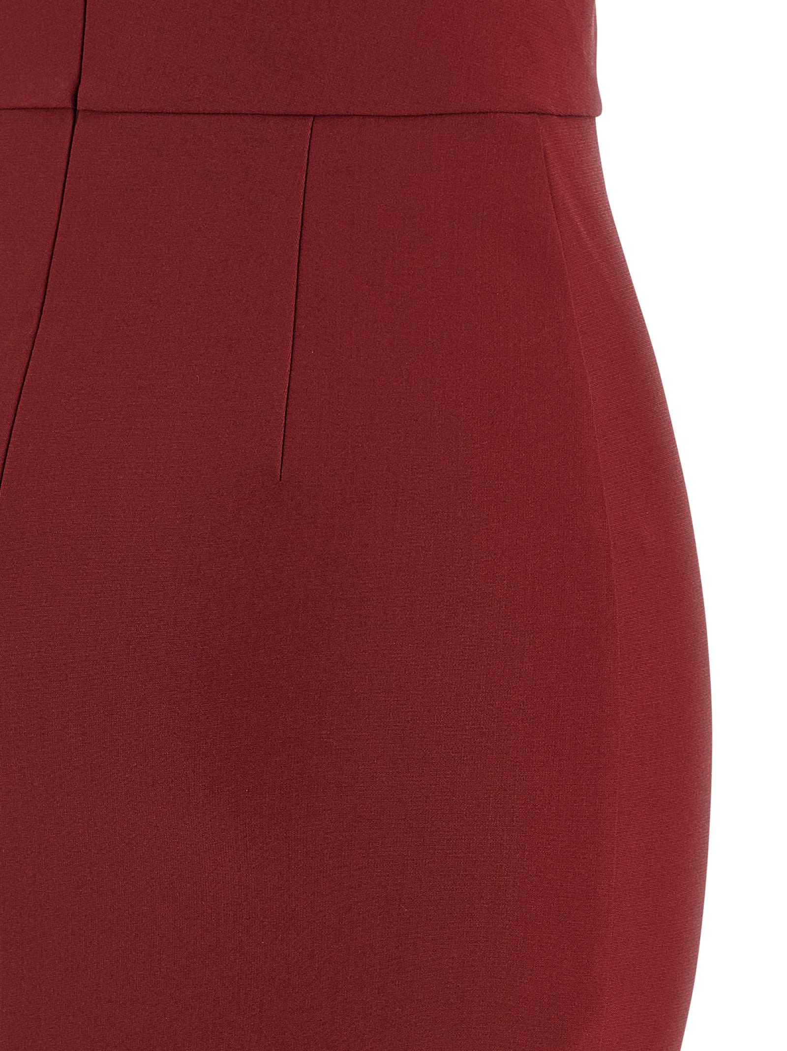 Nensi Dojaka Womens Burgundy V-wire Bra Woven Maxi Dress In Burgundy