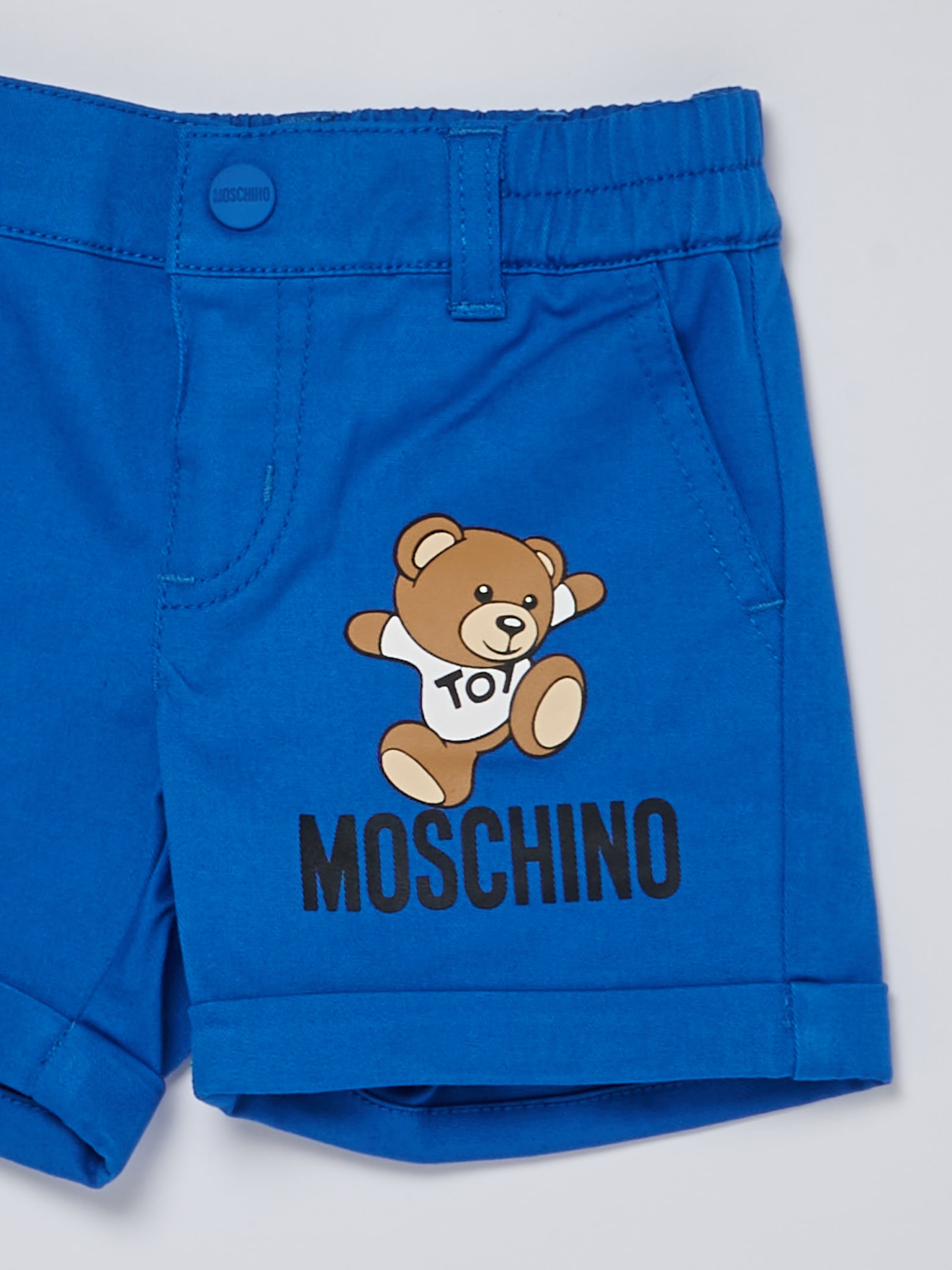 Shop Moschino Shorts Shorts In Azzurro