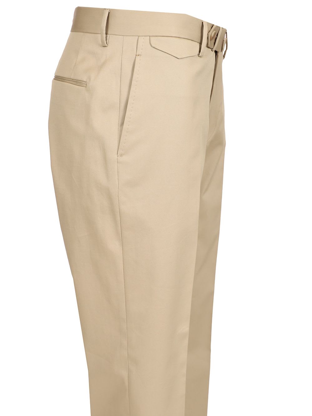 Shop Tagliatore Prince Of Wales Trousers In Beige