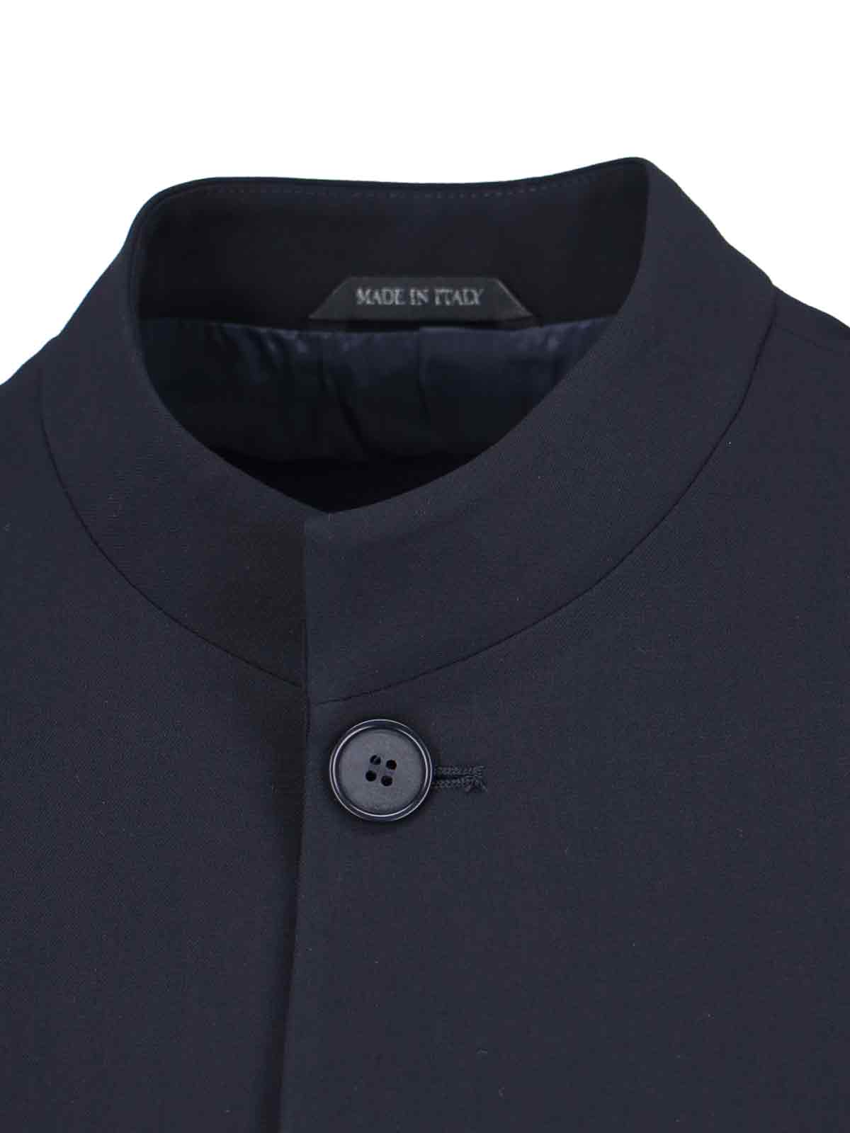 Giorgio Armani Tailored Jacket Front Pockets In Blue