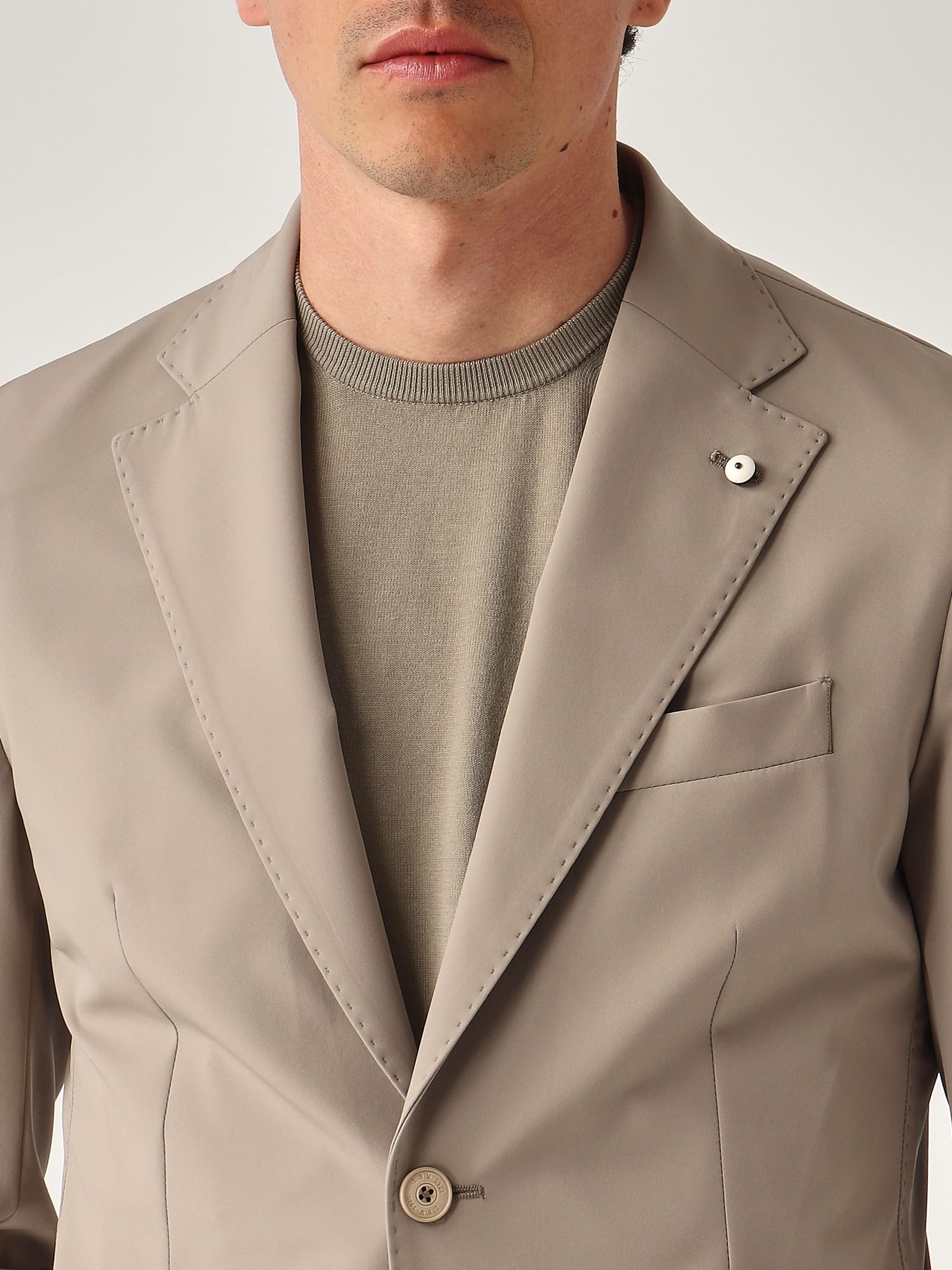 L.b.m 1911 Regolare Tecnica Blazer In Brown