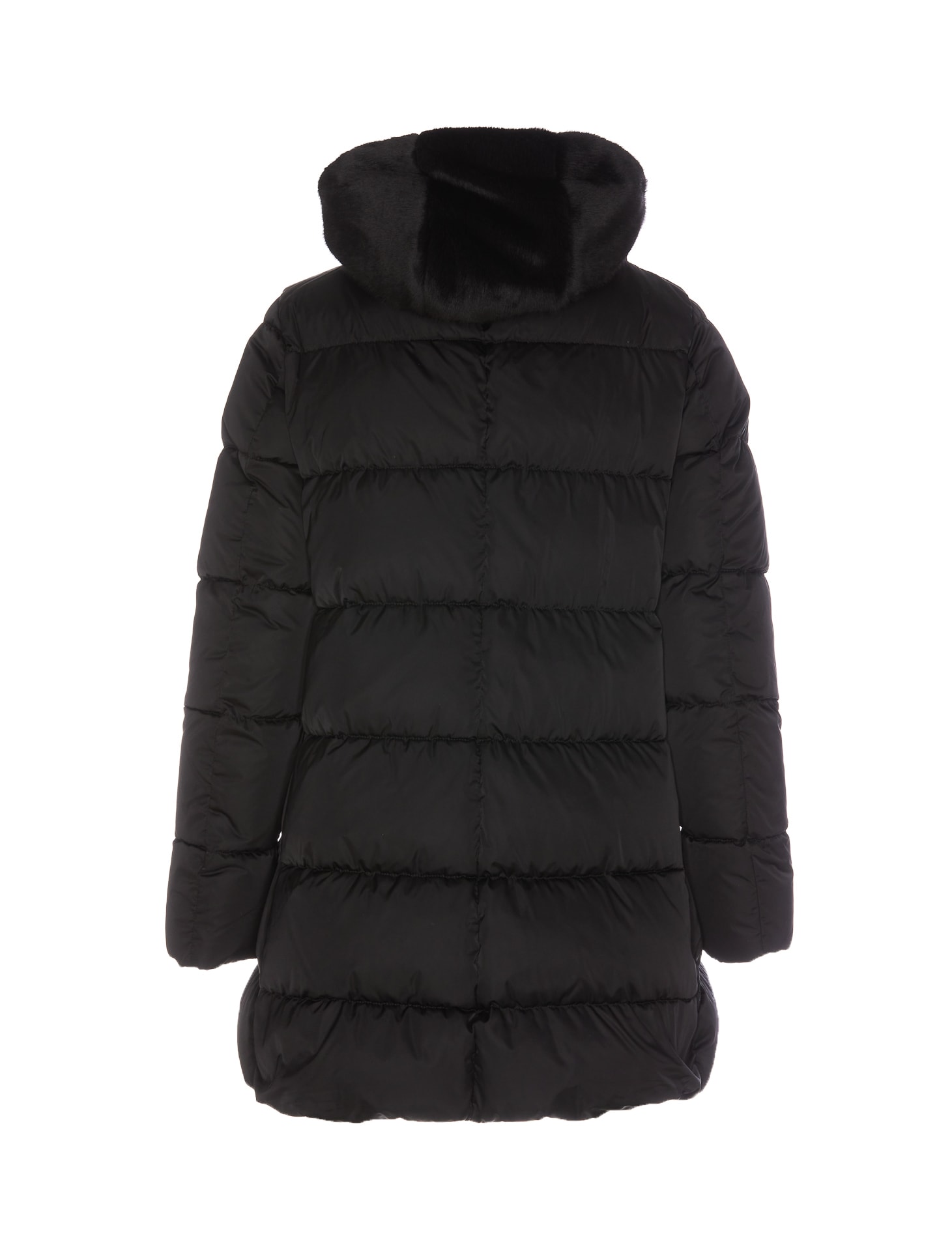 Shop Herno A-shape Down Jacket In Nero