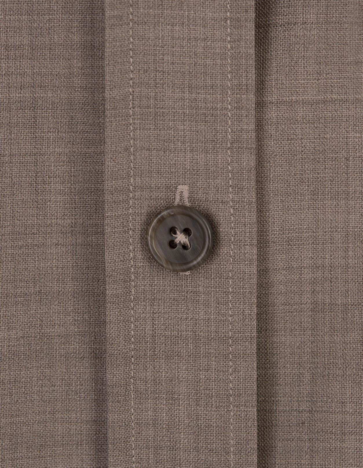 Shop P.a.r.o.s.h Lille Shirt In Taupe Stretch Wool In Brown