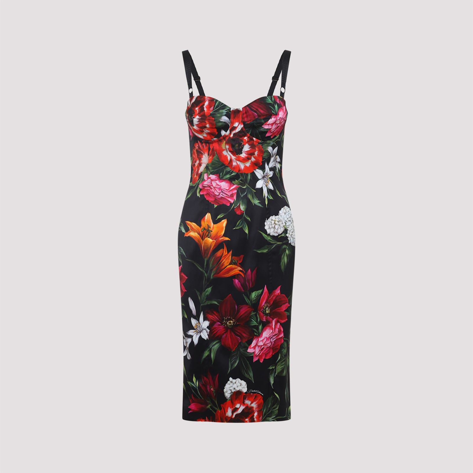 Dolce & Gabbana Floral Print Dress In Multi