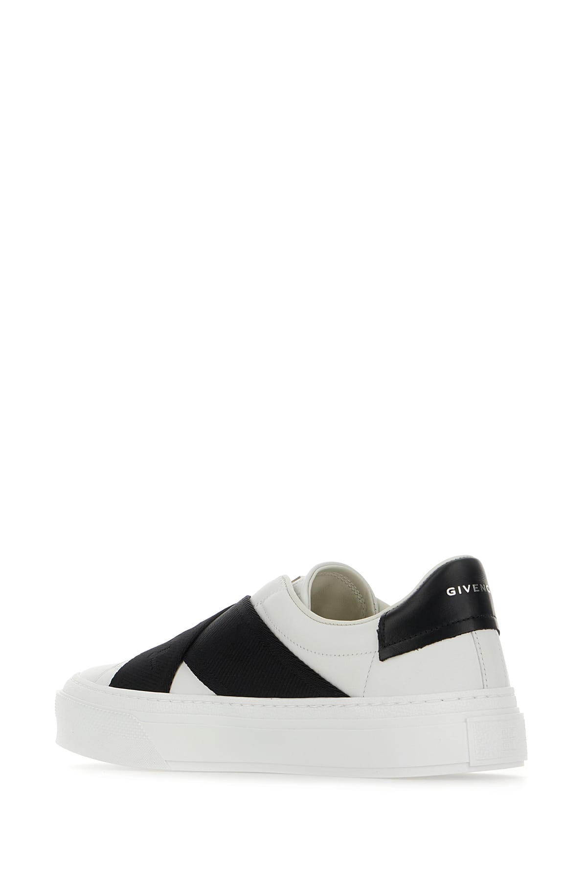 Shop Givenchy White Leather City Sport Sneakers In 116