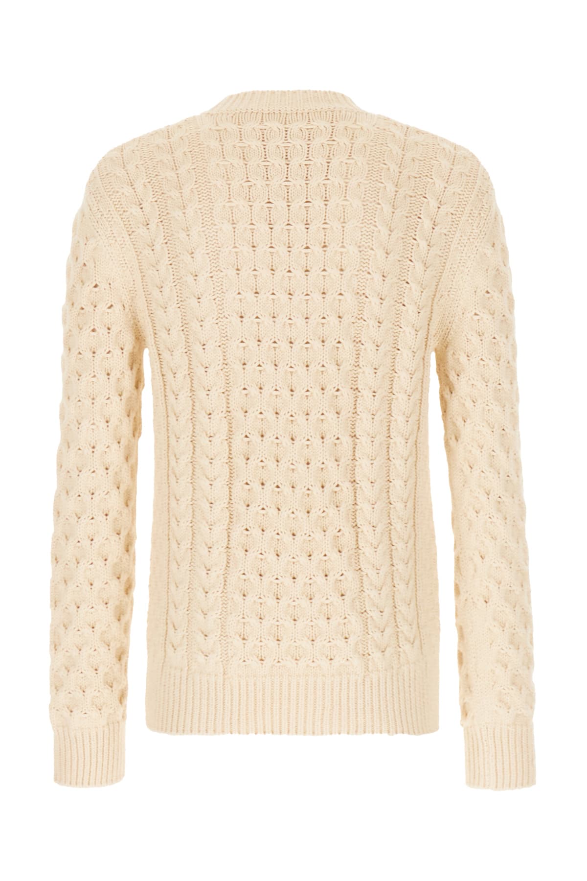 Shop Givenchy Ivory Cotton Blend Sweater In 156