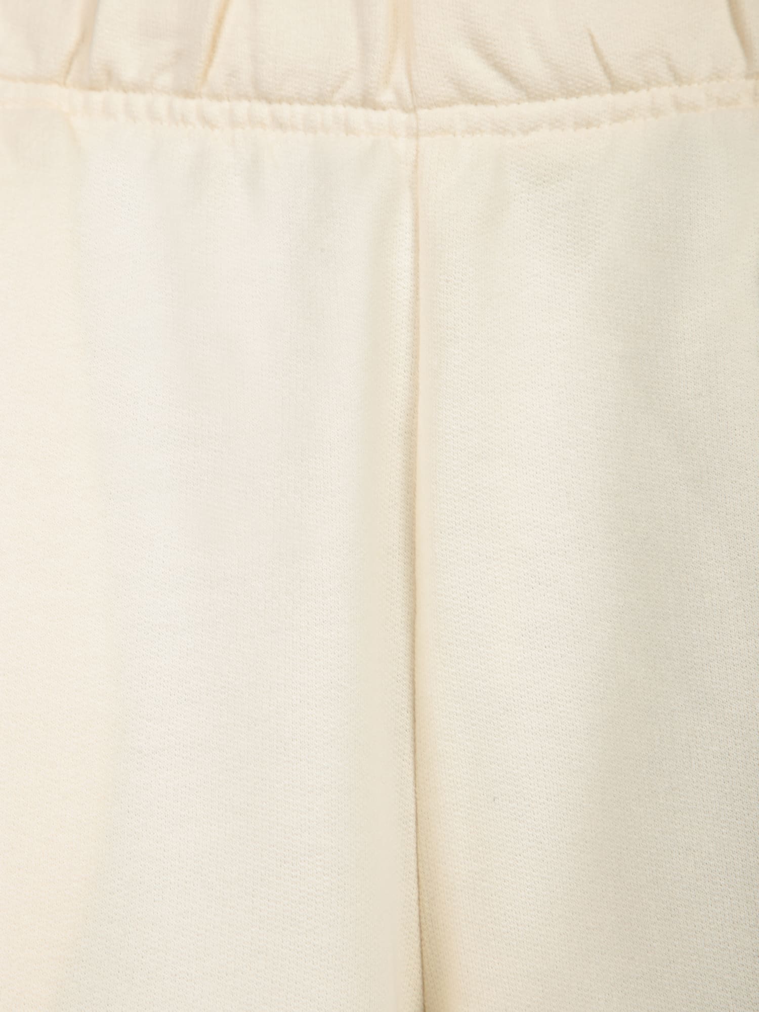 Moncler Cream-colored Cotton Trousers In Crema