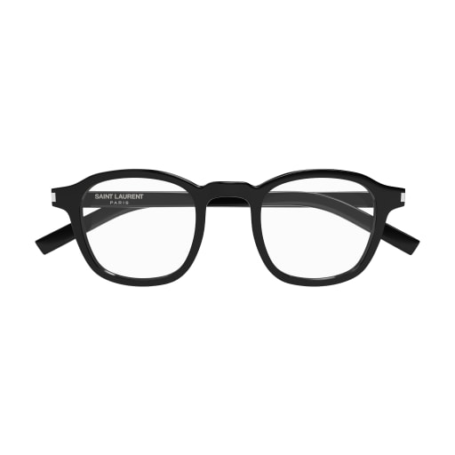 Shop Saint Laurent Sl 549 Slim Opt Eyewear In Black Black Transpare