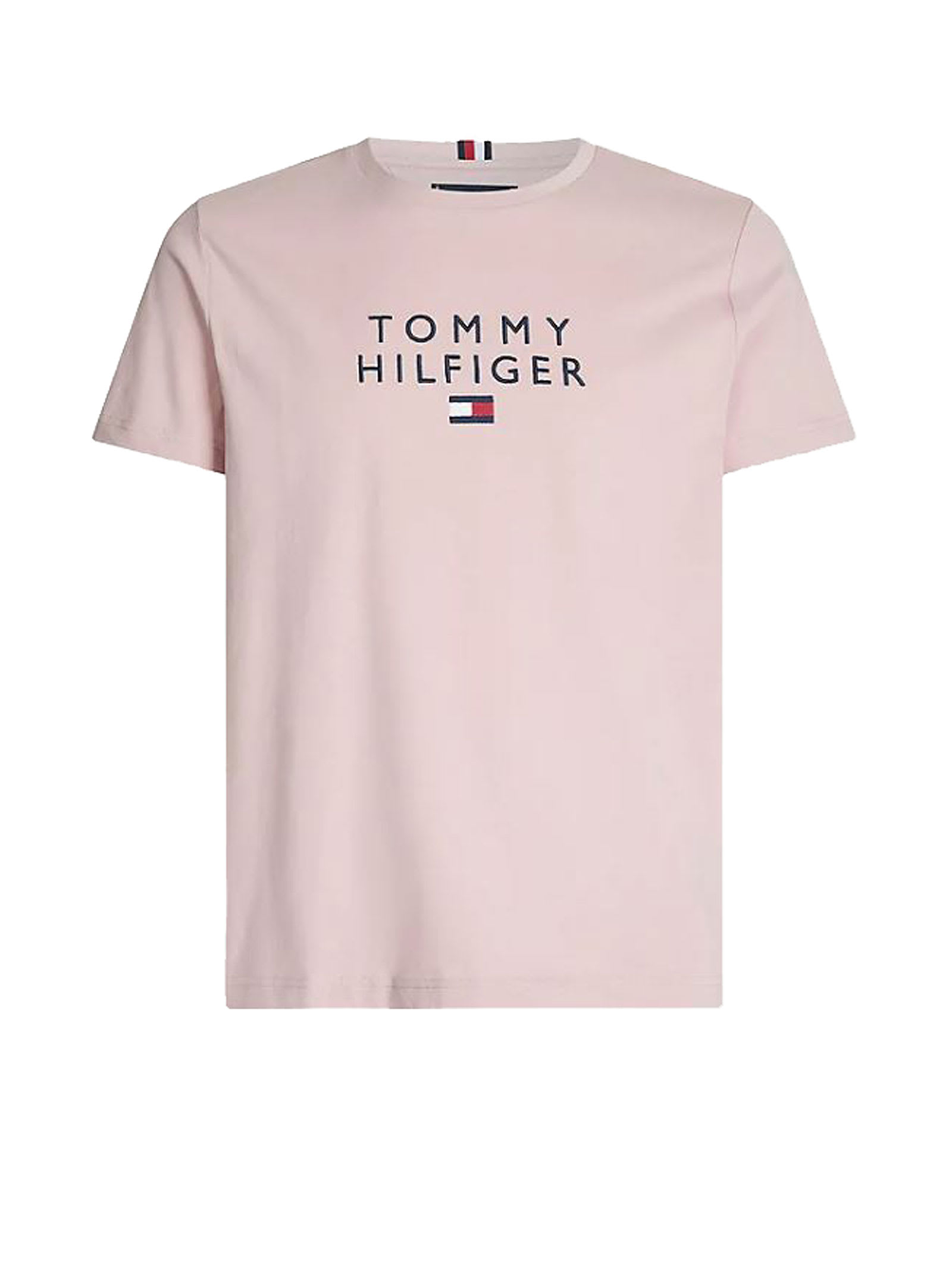 Tommy Hilfiger Pink T-shirt With Macro Logo