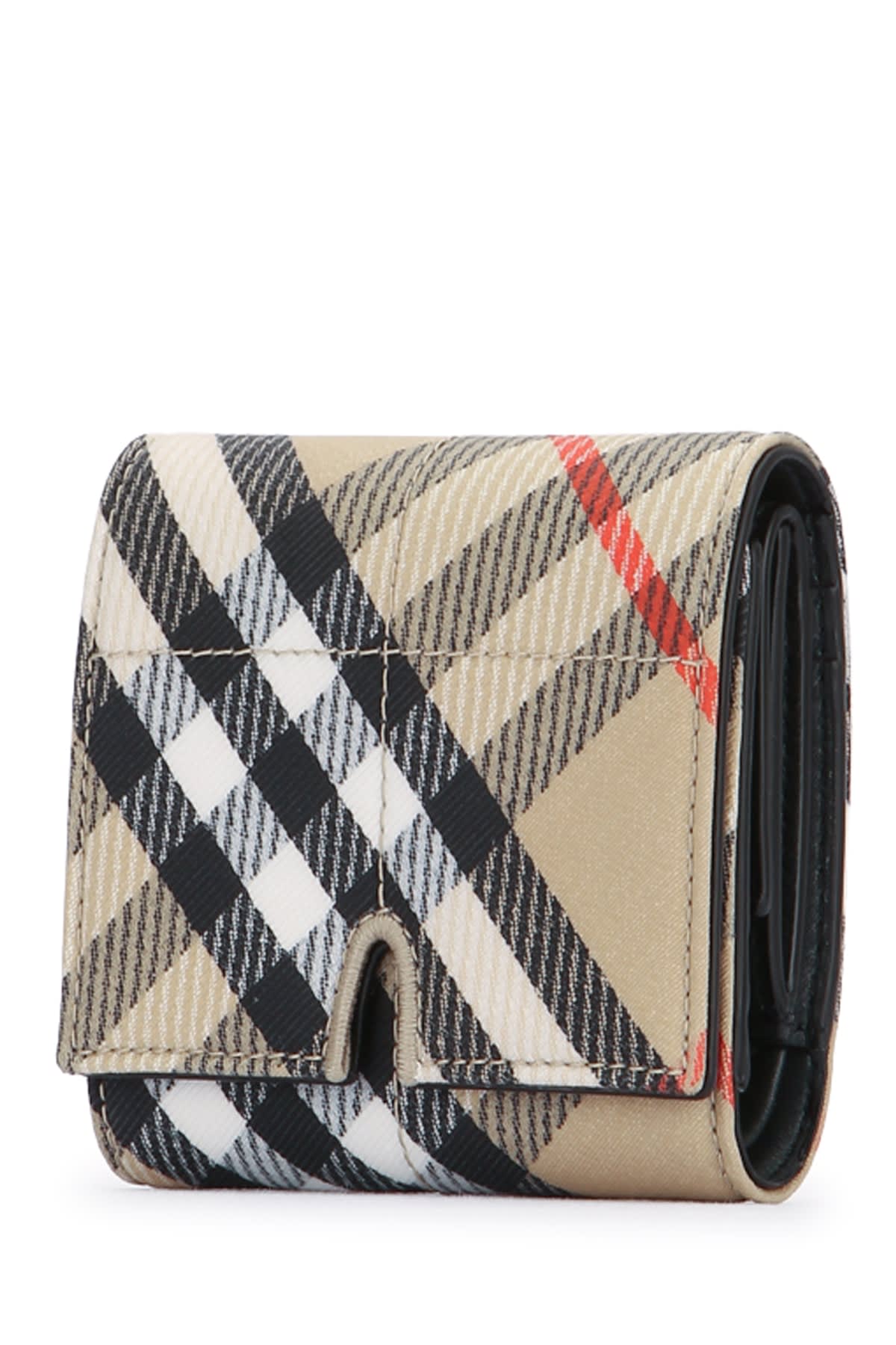 Burberry Ls Snip Compact Wallet Cj1 In Neutral