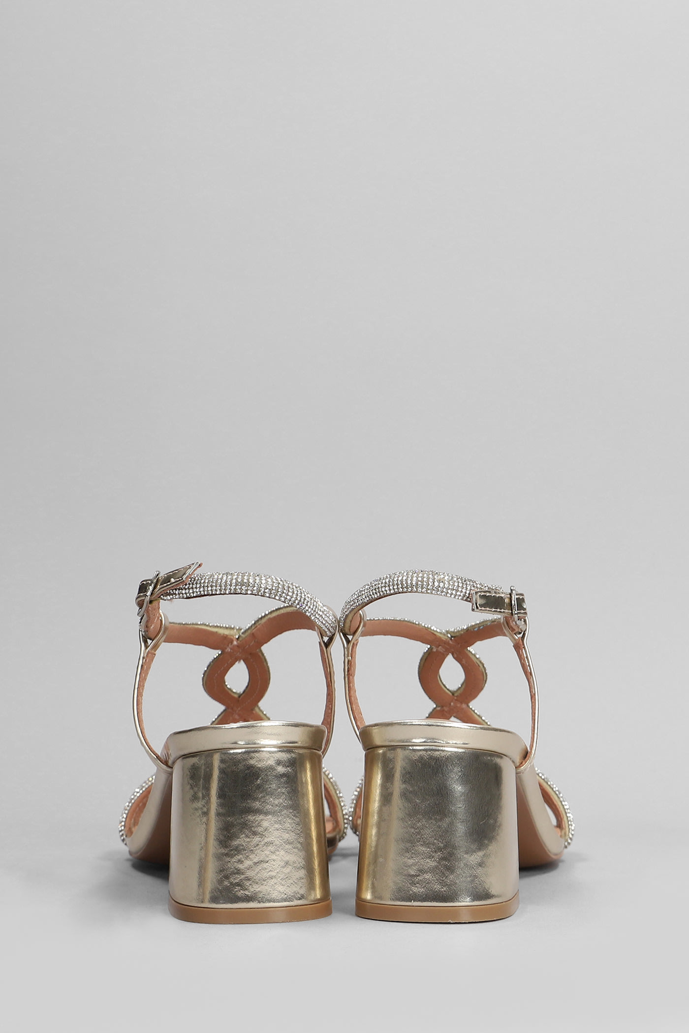 Shop Bibi Lou Tansy 60 Sandals In Gold Leather