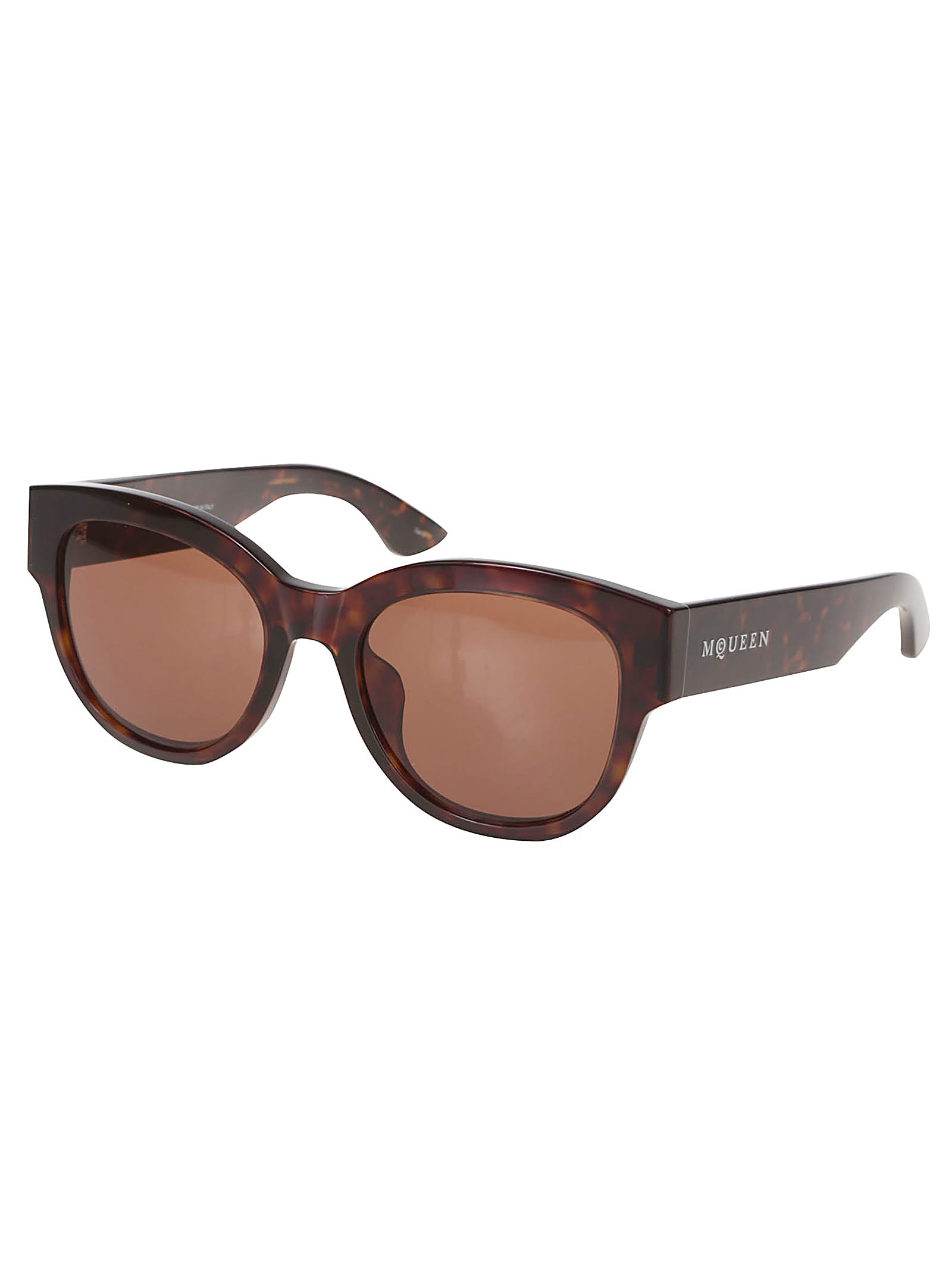 Alexander Mcqueen Am0509sa Acetate Sunglasses In Havana Havana Brown