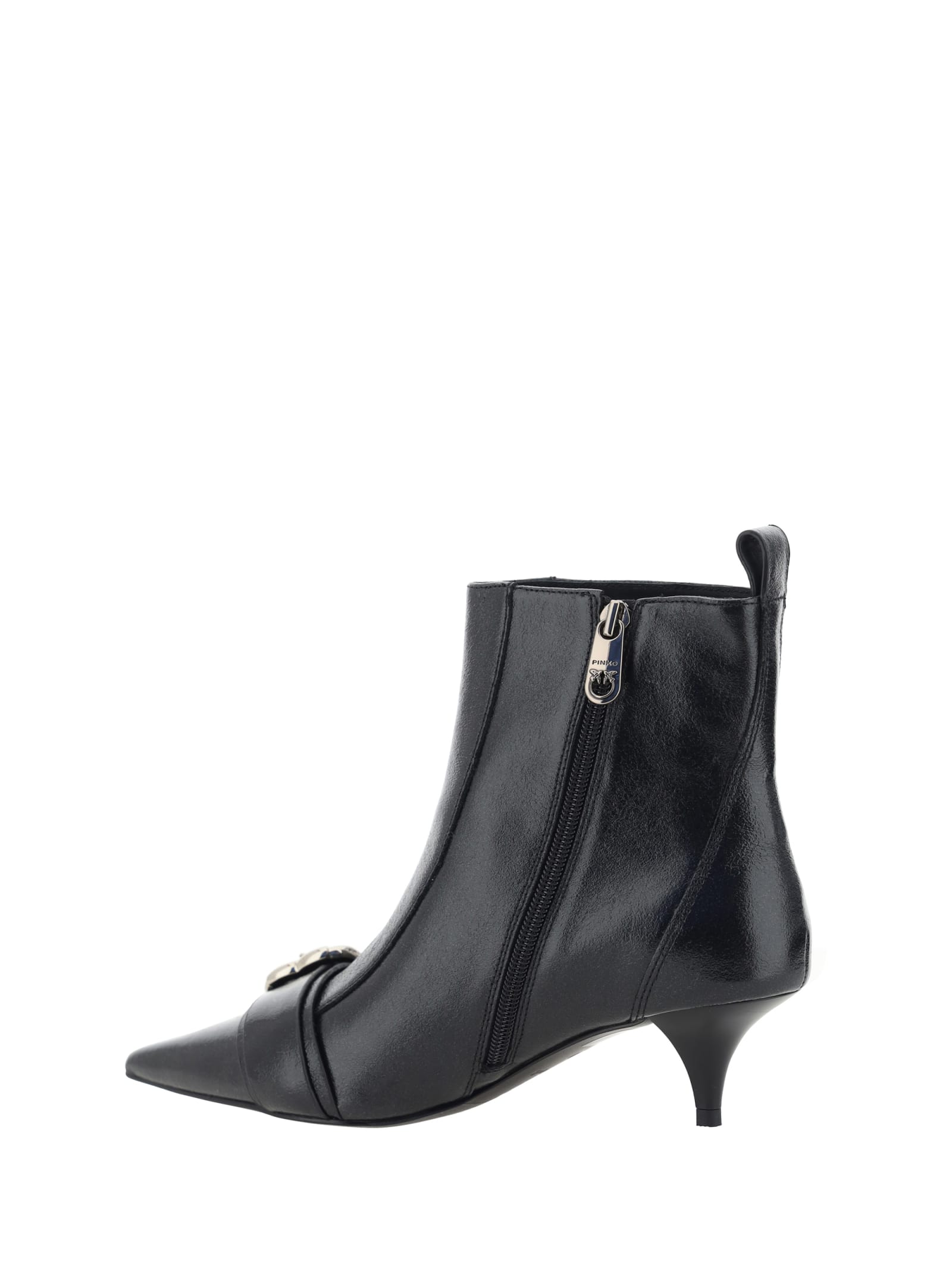 Shop Pinko Ada Ankle Boots In Black