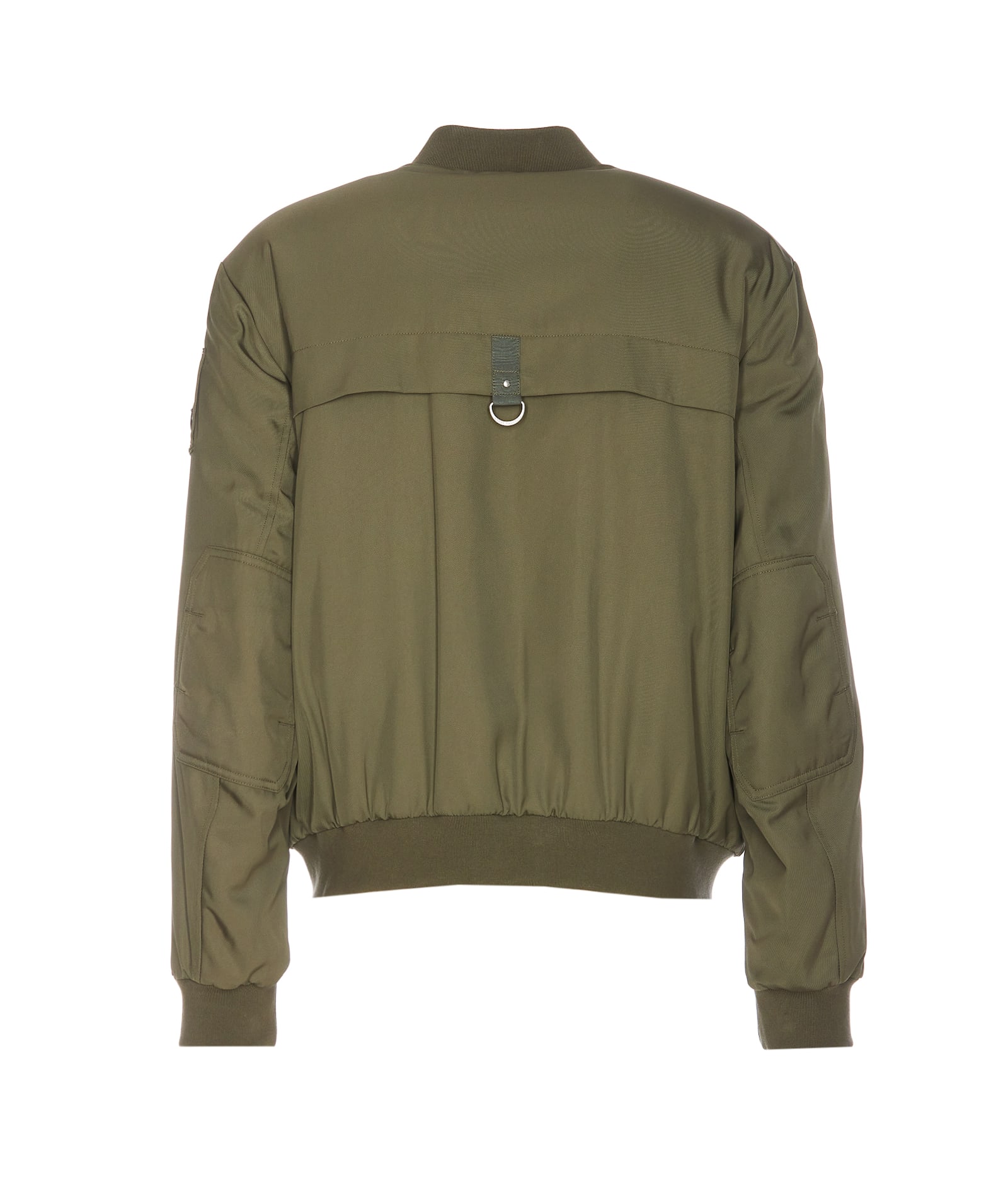 Moose Knuckles Alder Twill Bomber Jacket In Green