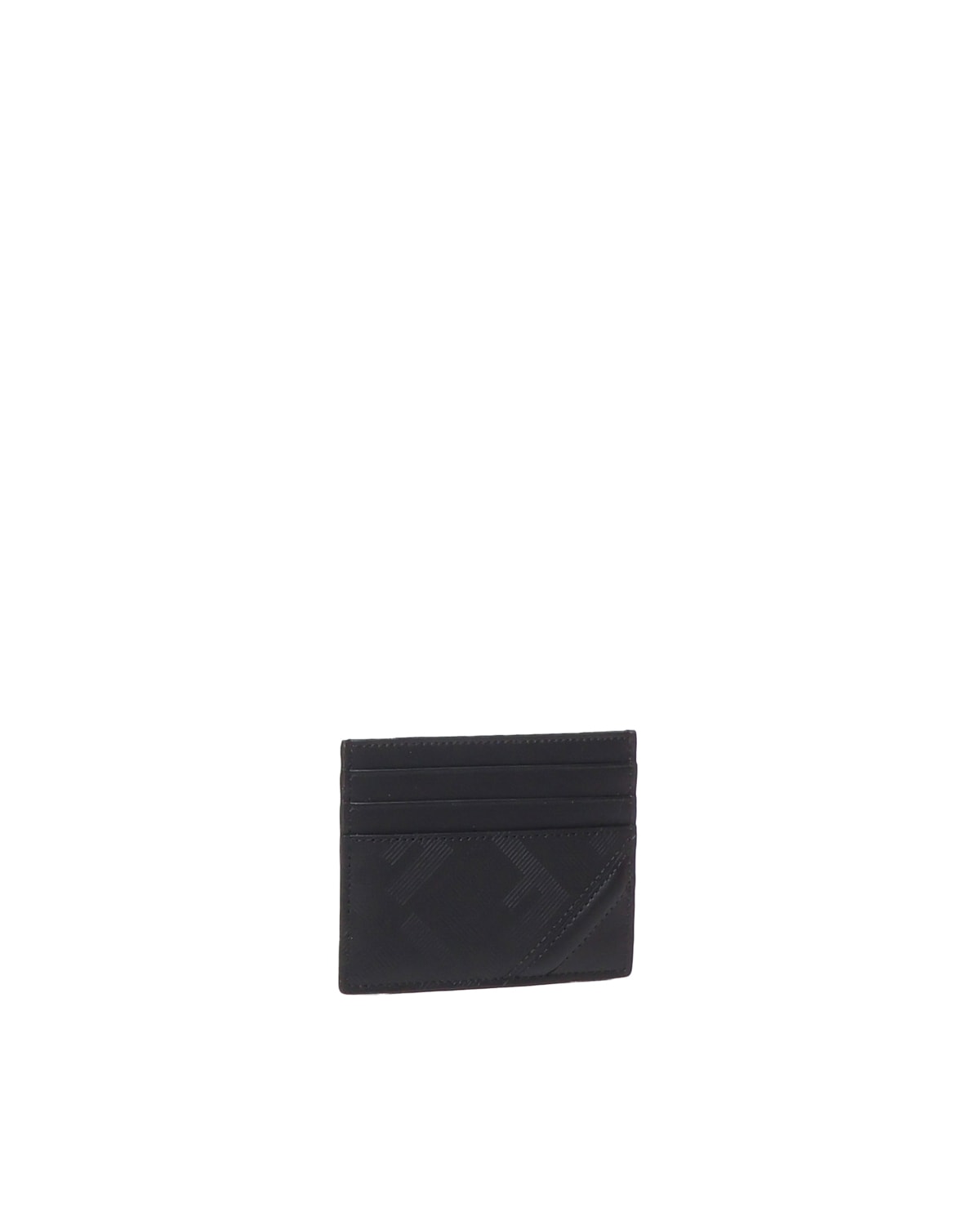 Shop Fendi Shadow Diagonal Card Holder In Black