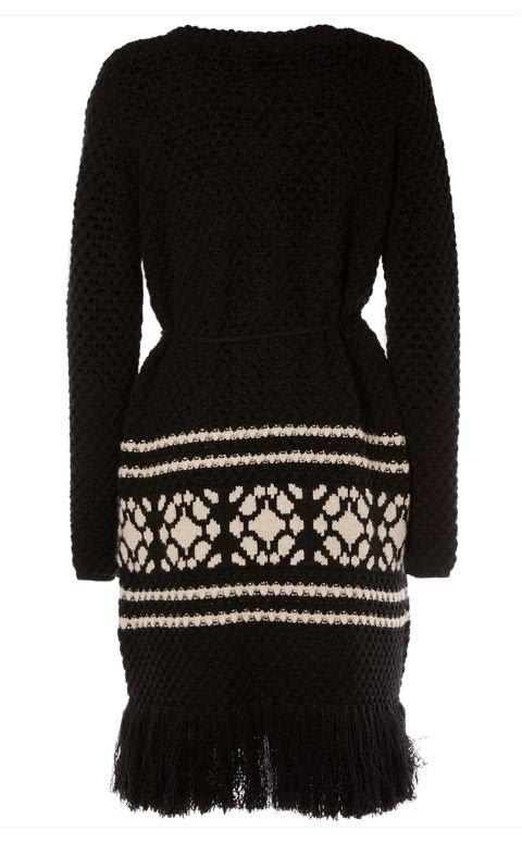 MAX MARA V-NECK FRINGED EDGE CARDIGAN 