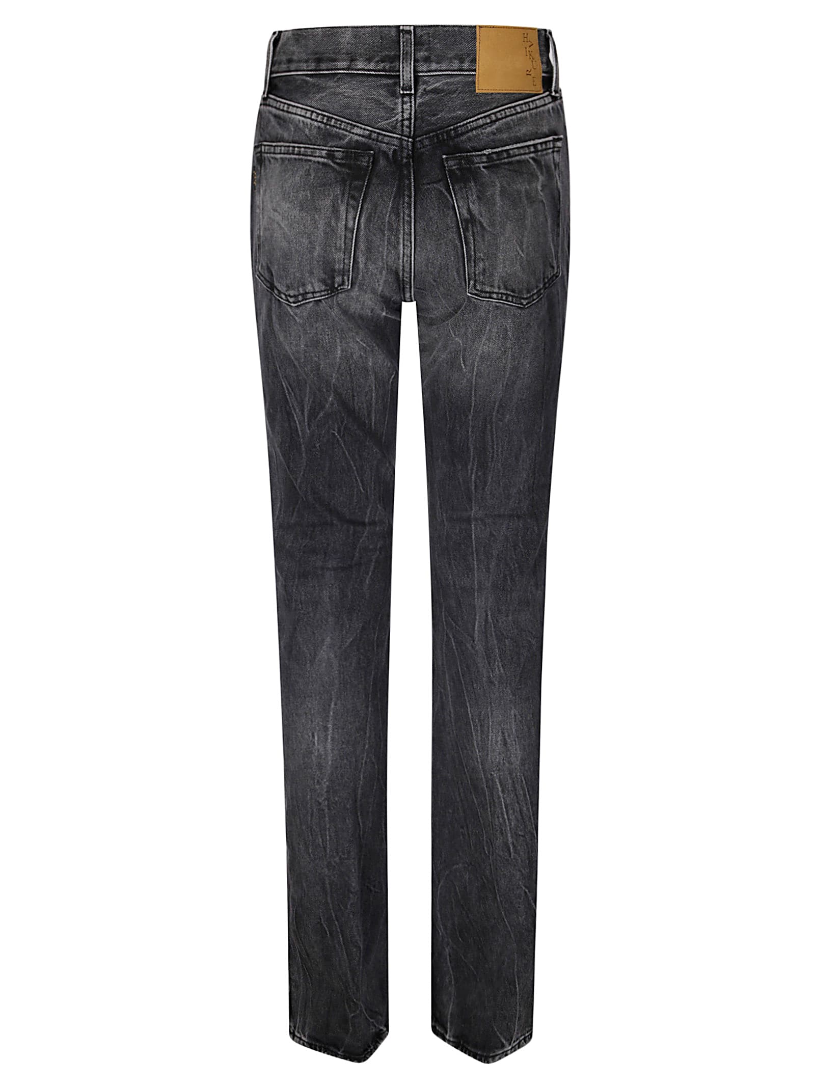 Haikure Flora High-waisted Relaxed Fit Flora Jeans In Spider Black