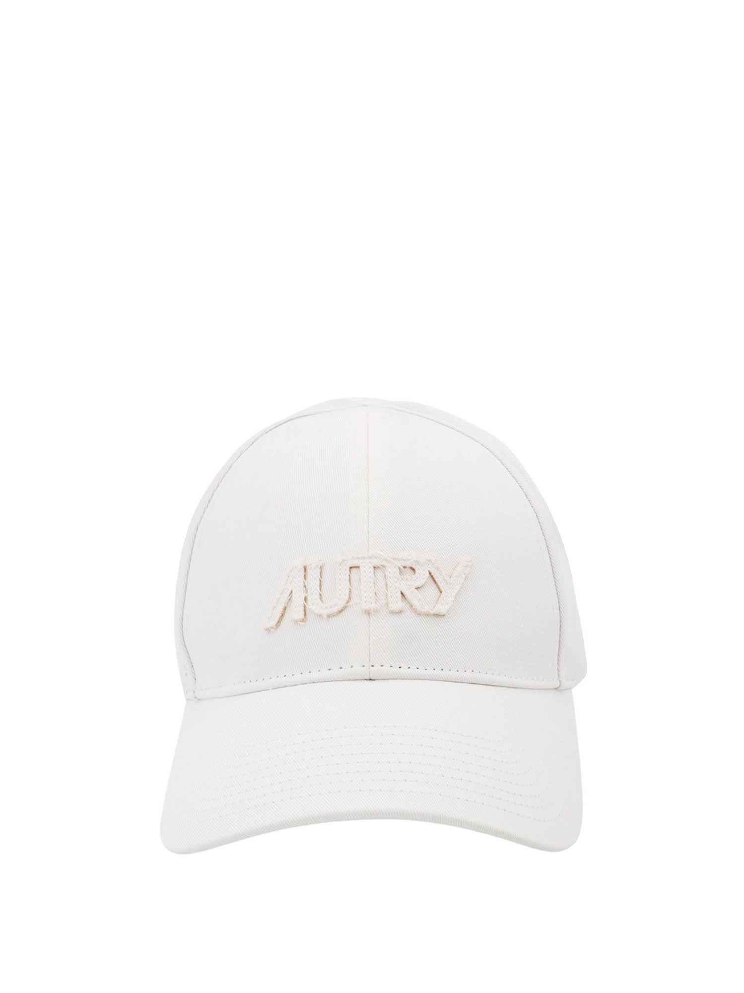 Autry Logo Embroidered Baseball Cap In White