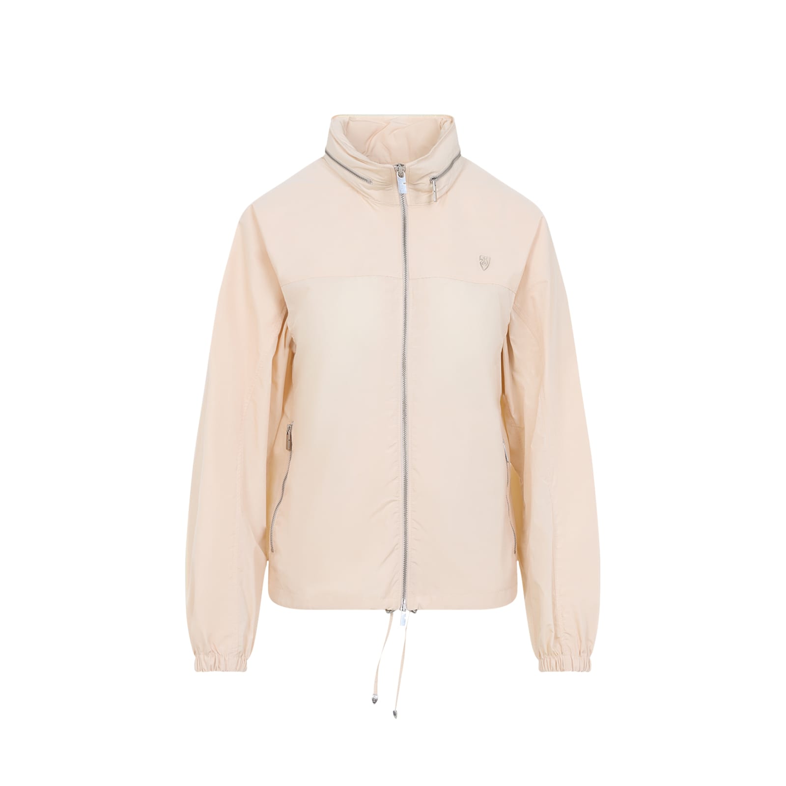 Burberry Full Zip Jacket In Neutral