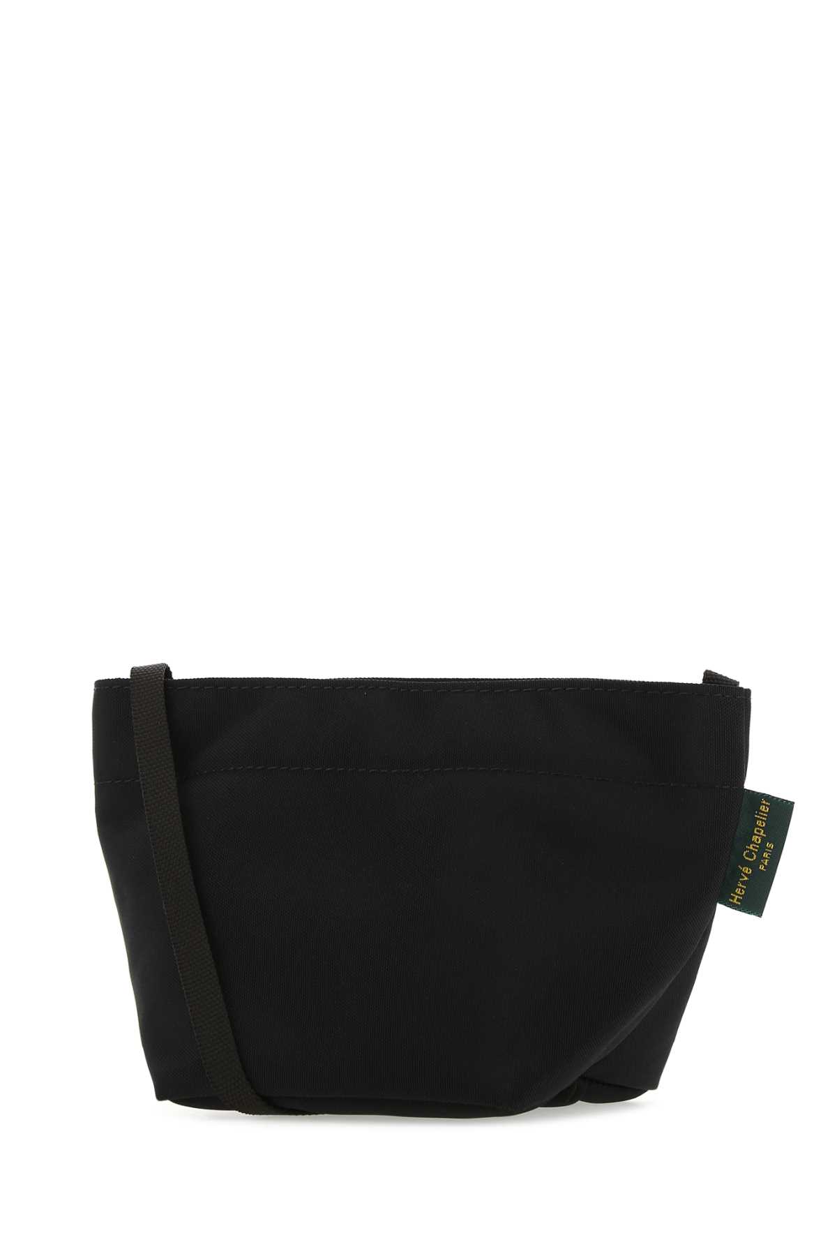 HERVE CHAPELIER BLACK CANVAS CROSSBODY BAG