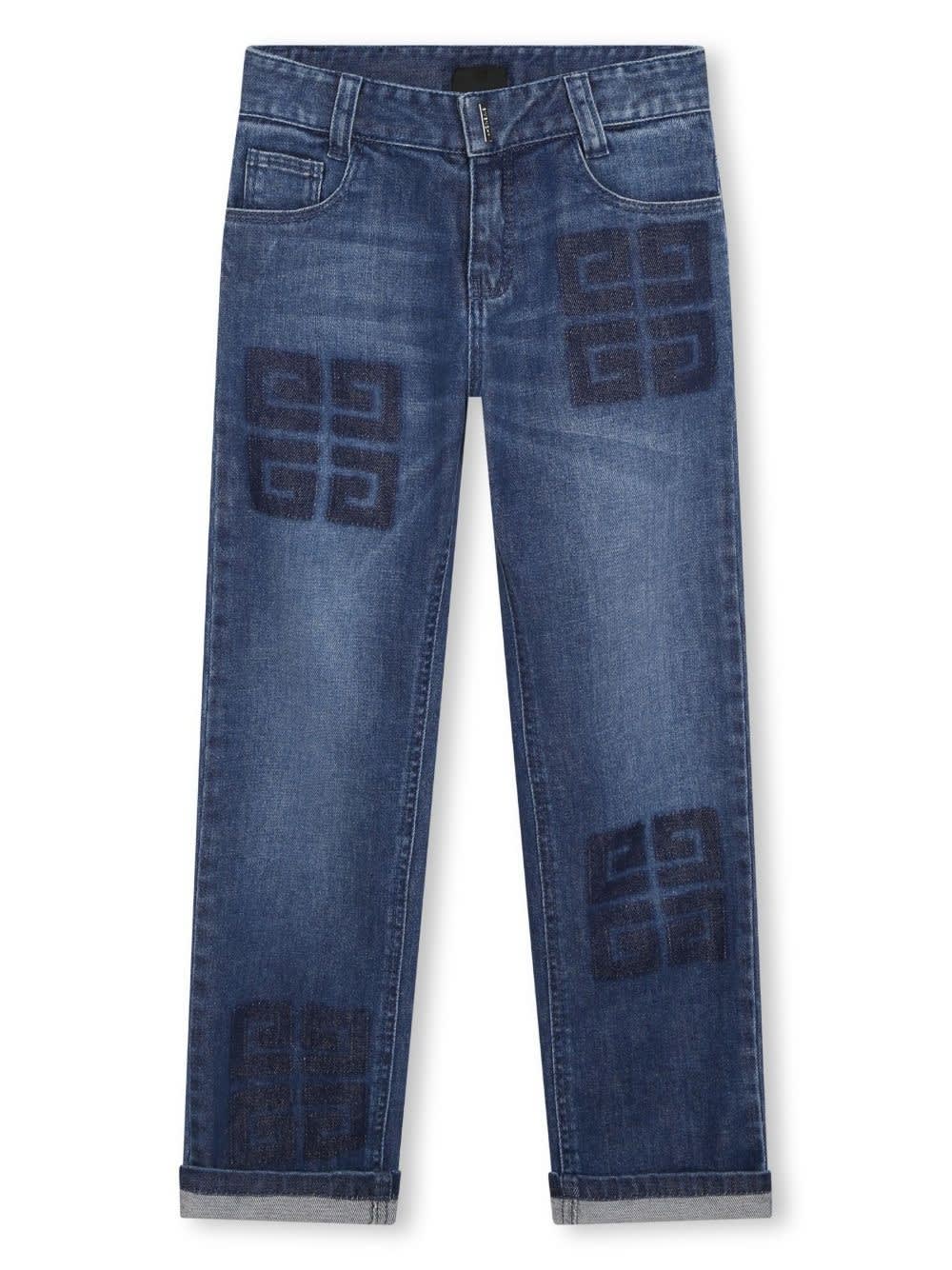 GIVENCHY SLIM JEANS WITH 4G MOTIF